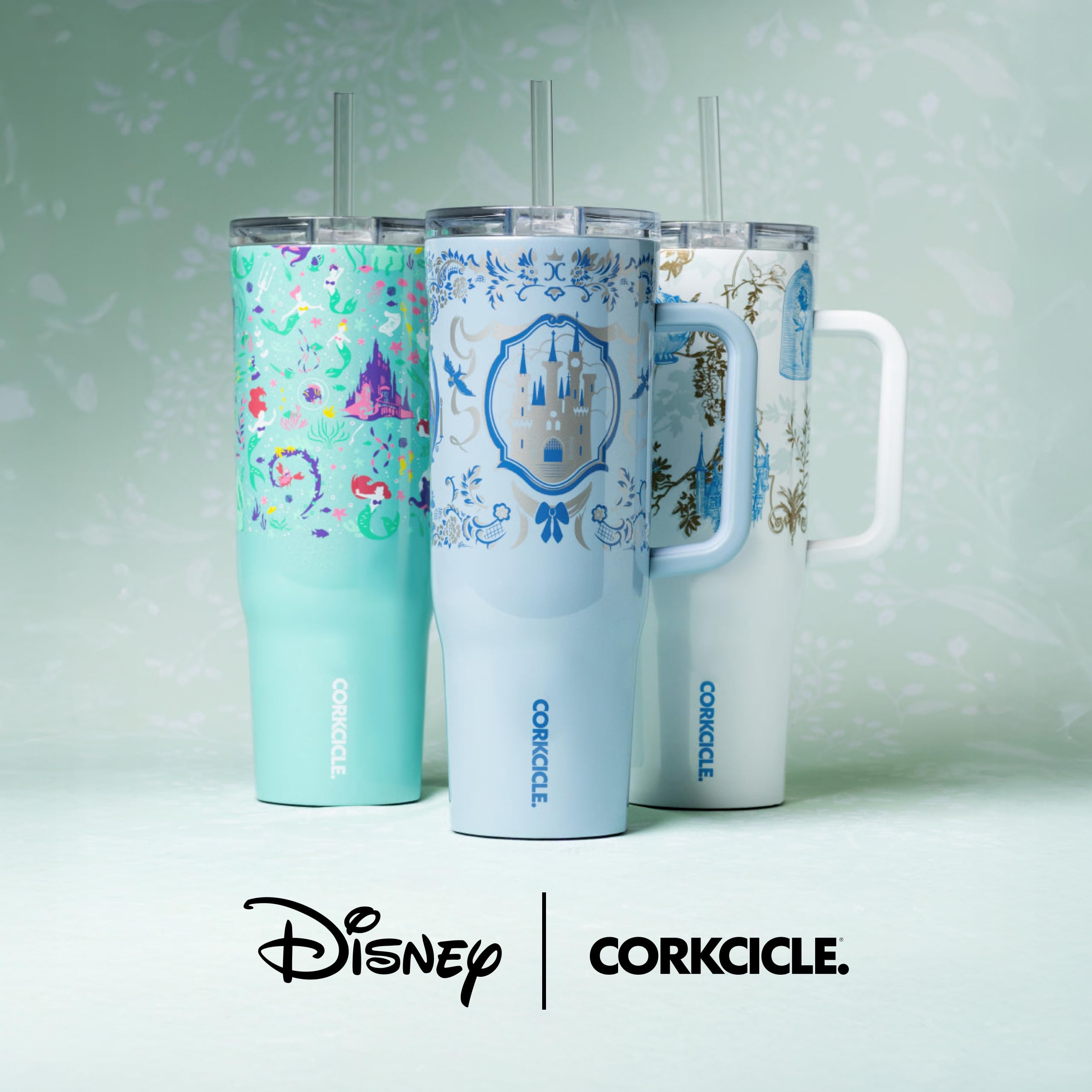 corkcicle-cruiser-insulated-tumbler-with-handle-straw-40-oz-princess-ariel image 8
