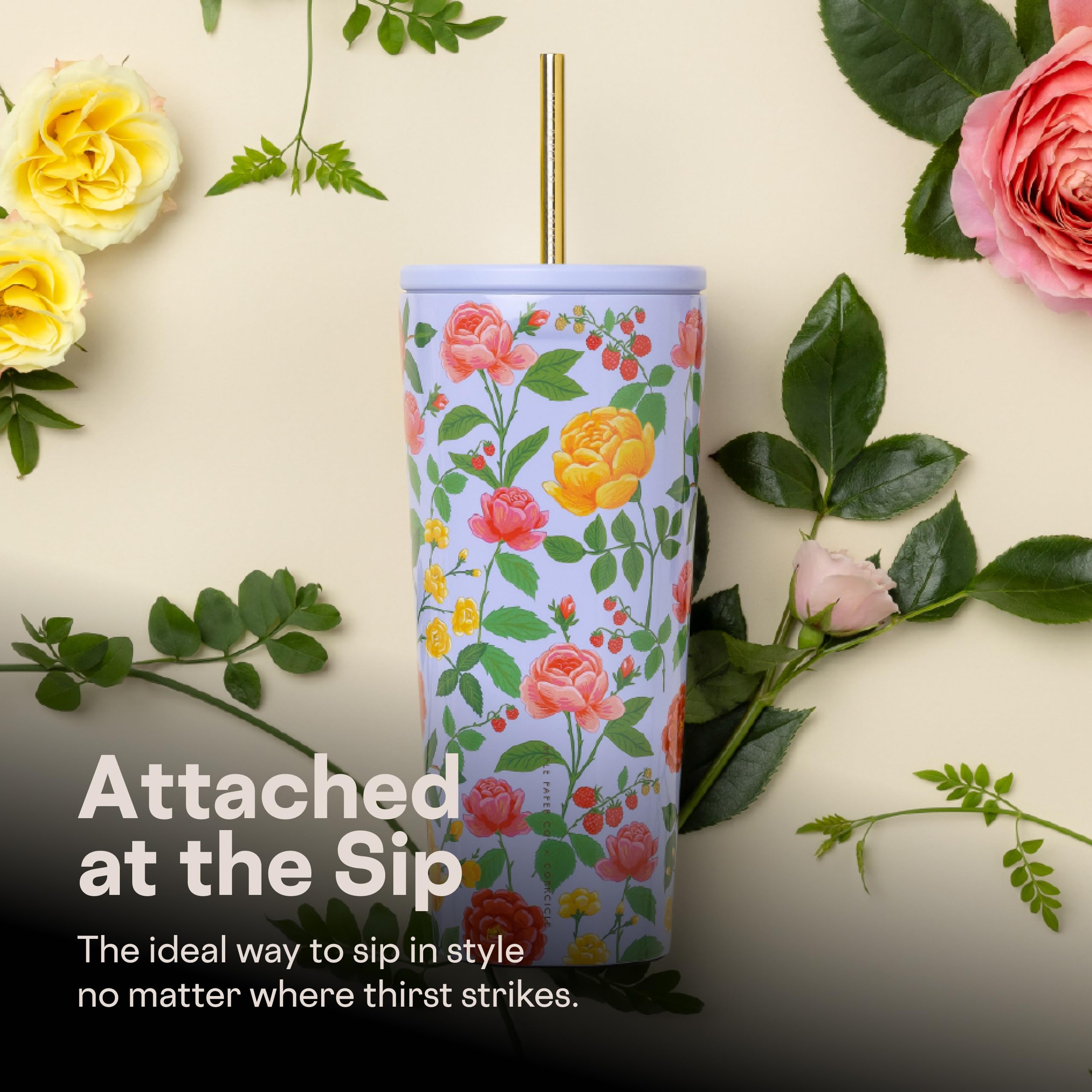corkcicle-x-rifle-paper-co-cold-cup-24-oz-roses-purple-insulated-tumbler-with-li image 6
