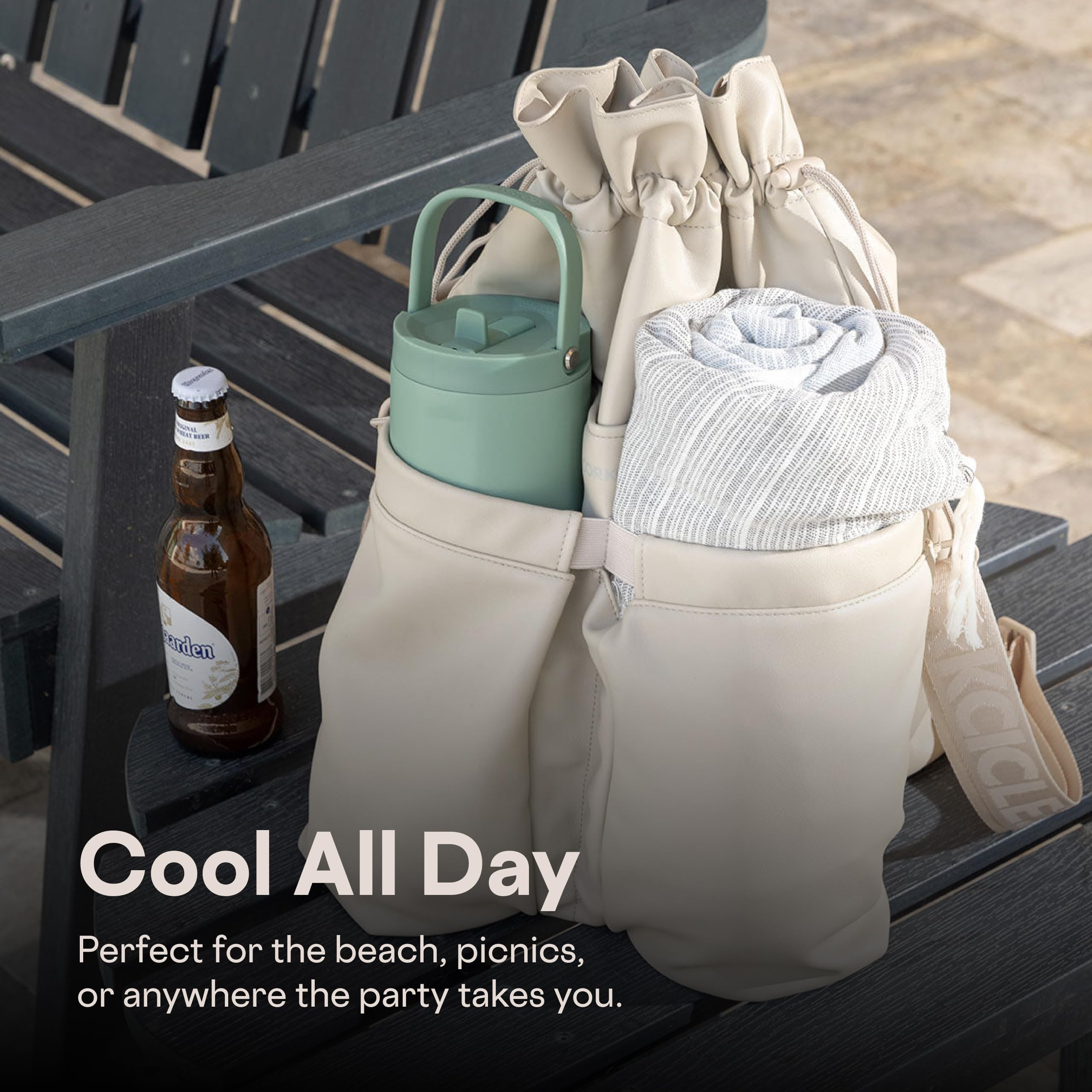 corkcicle-beverage-bucket-cooler-bag-10-5x12-sage-mist image 6