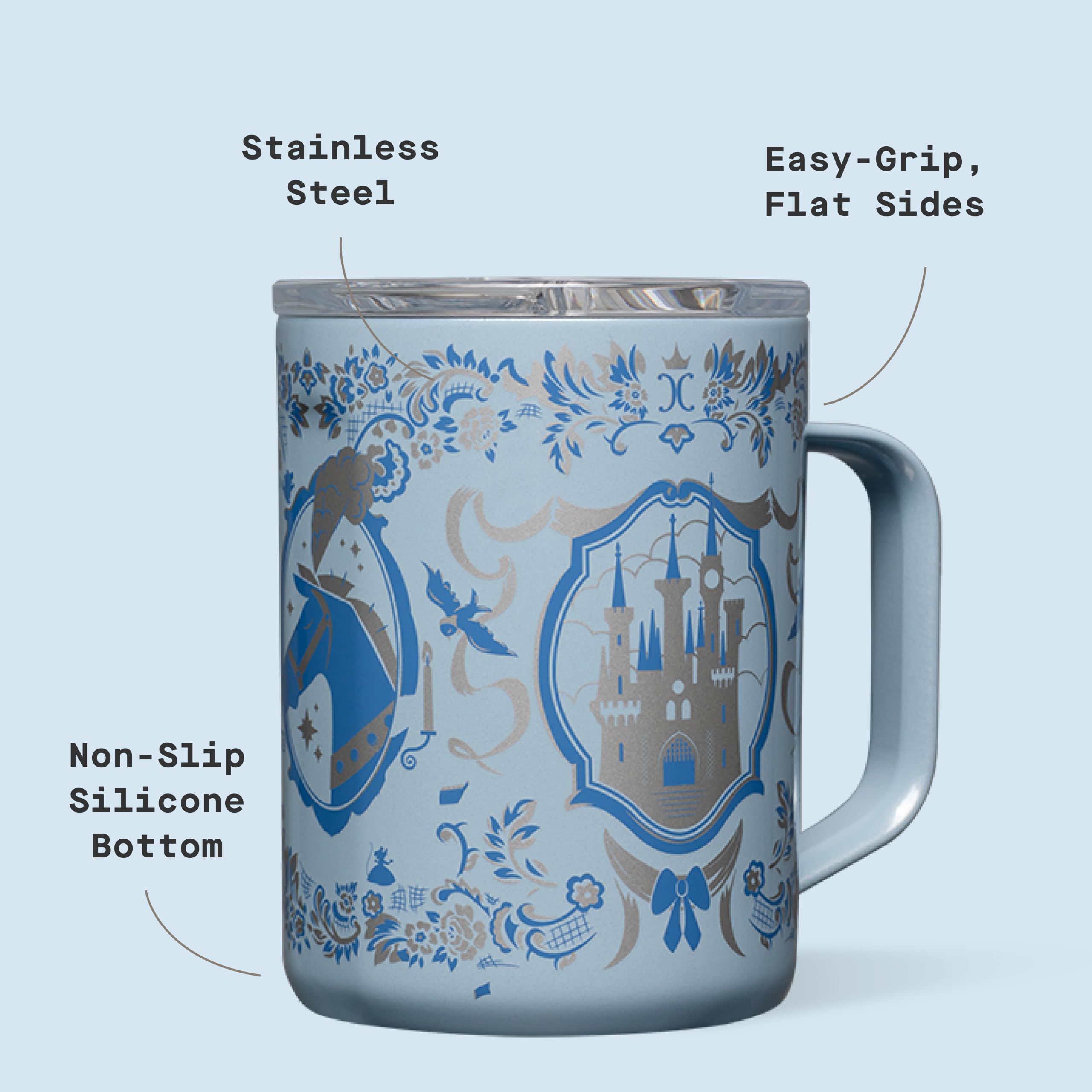 corkcicle-classic-coffee-mug-16oz-princess-cinderella image 4