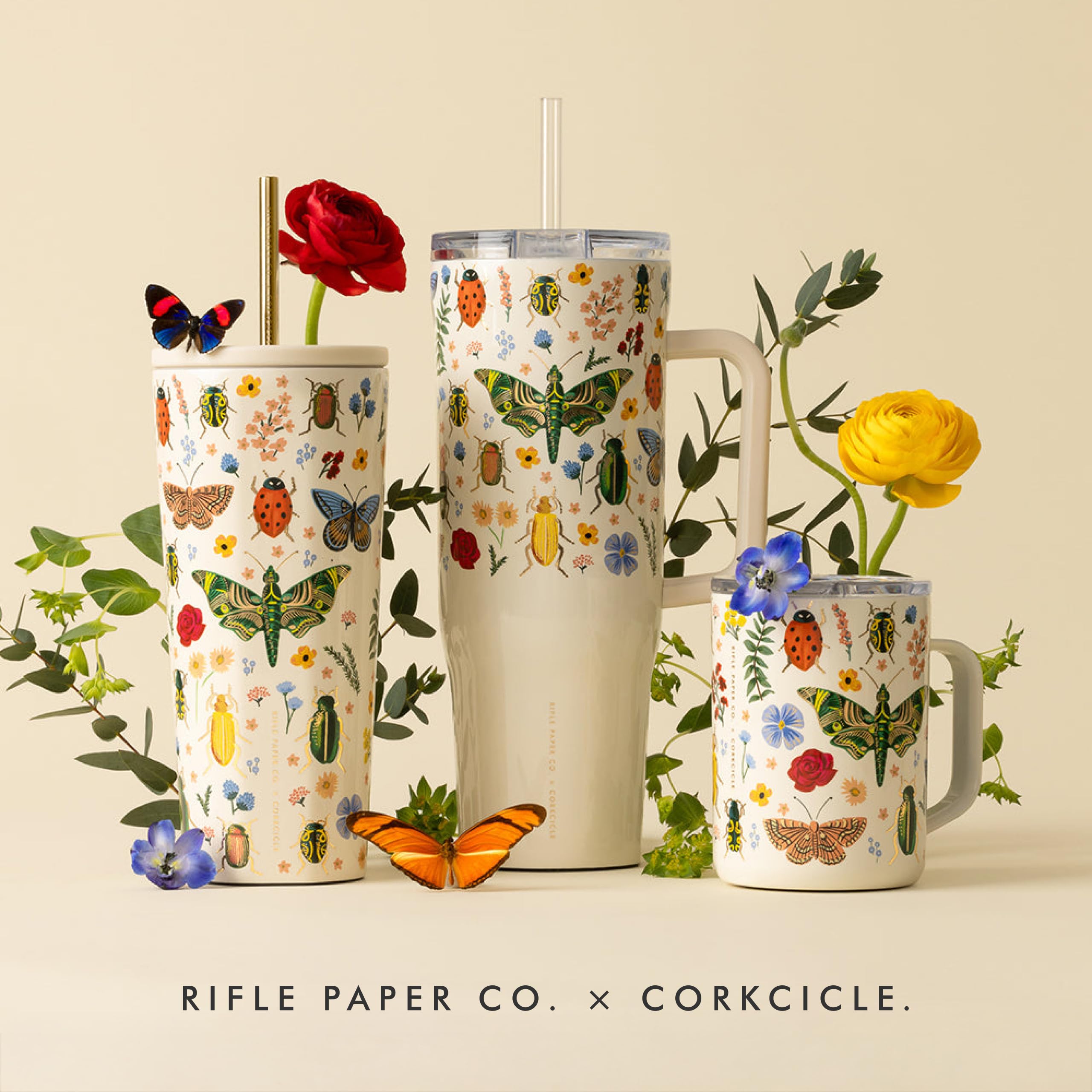 corkcicle-x-rifle-paper-co-cold-cup-24-oz-curio-cream-insulated-tumbler-with-lid image 8