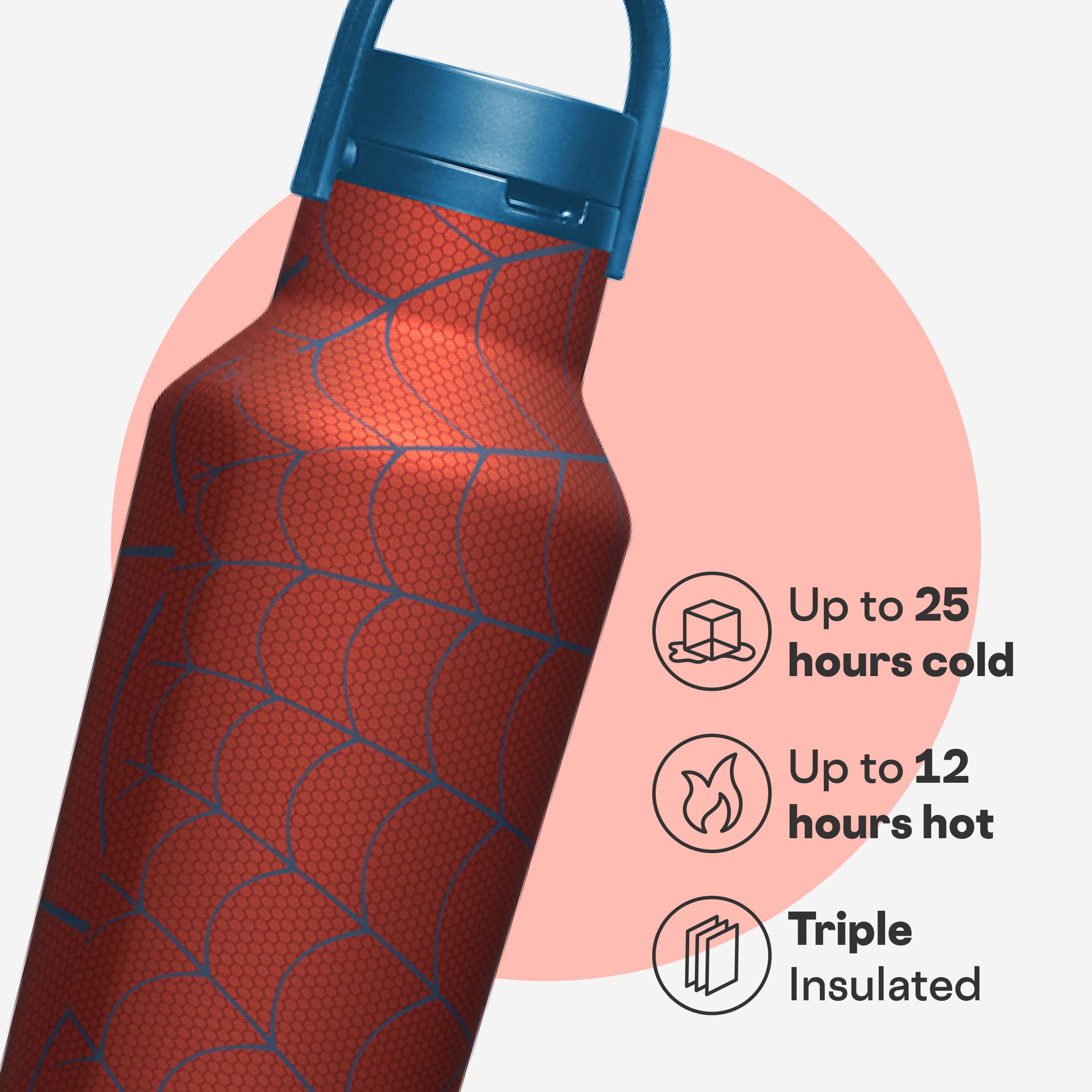 corkcicle-sport-canteen-20-oz-spider-man-edition-triple-insulated-stainless-stee image 3