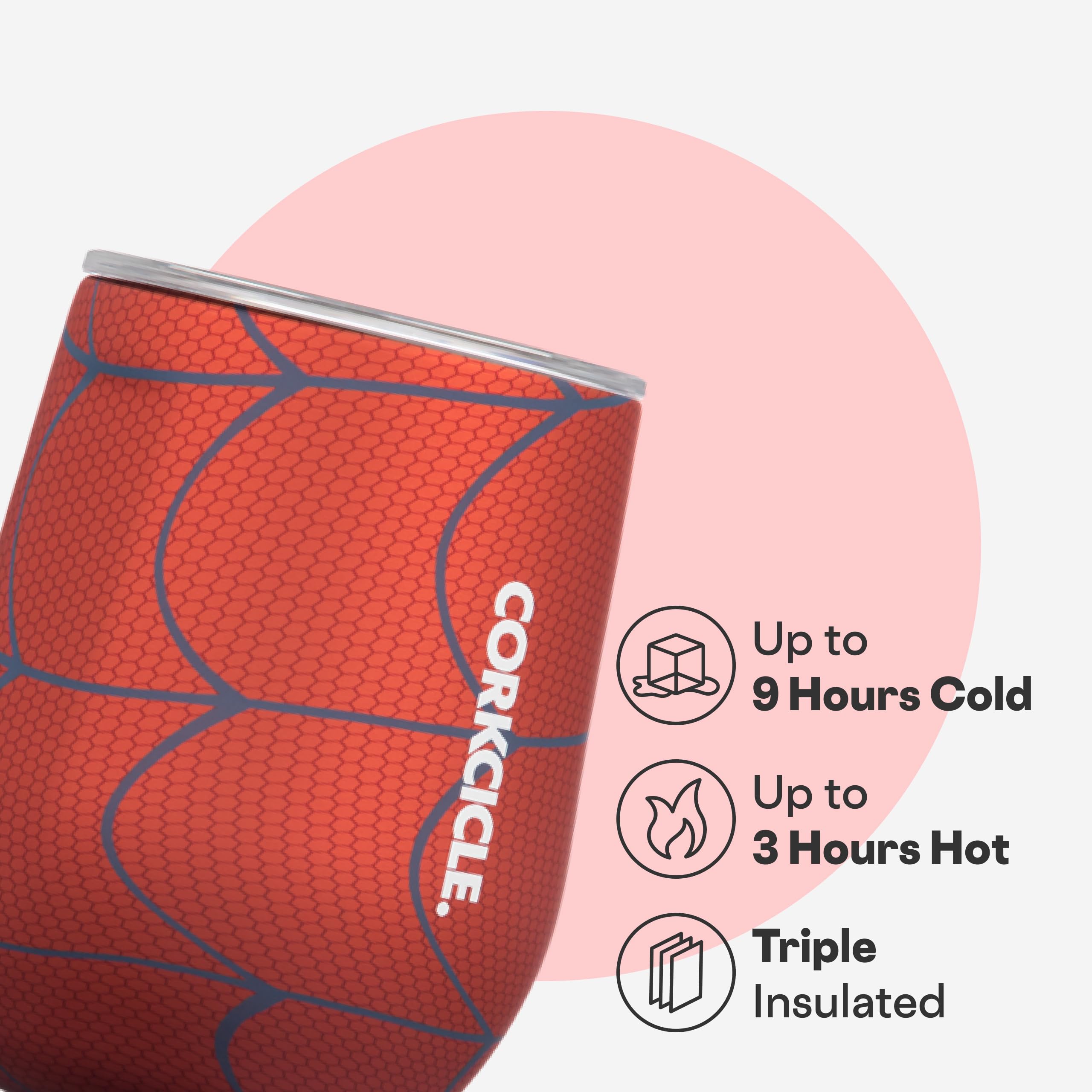 corkcicle-stemless-insulated-wine-glass-tumbler-12-oz-spider-man-triple-insulate image 3