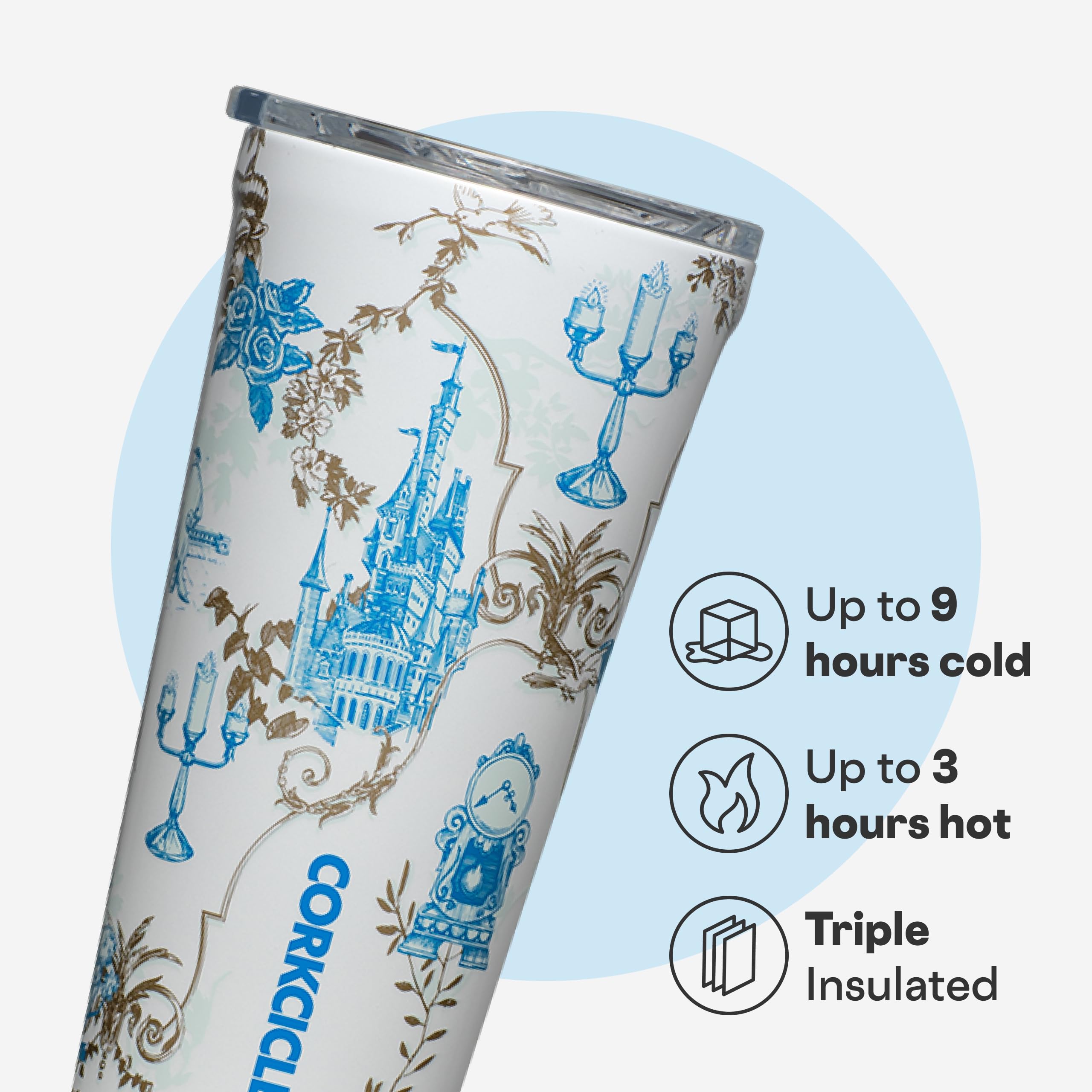 corkcicle-disney-princess-belle-tumbler-triple-insulated-stainless-steel-16-oz image 3