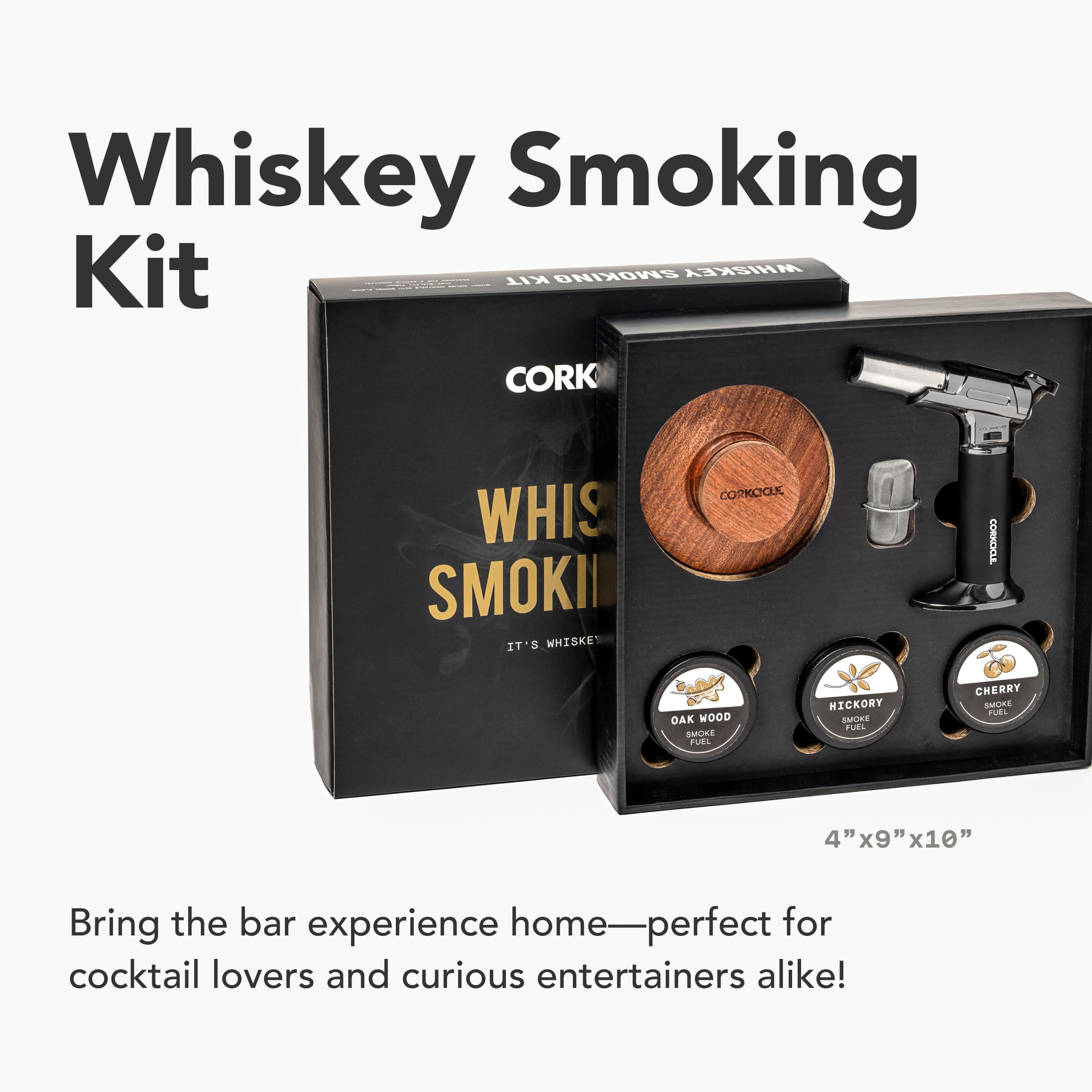 corkcicle-whiskey-smoking-kit-all-in-one-smoker-with-torch-3-wood-chips image 2