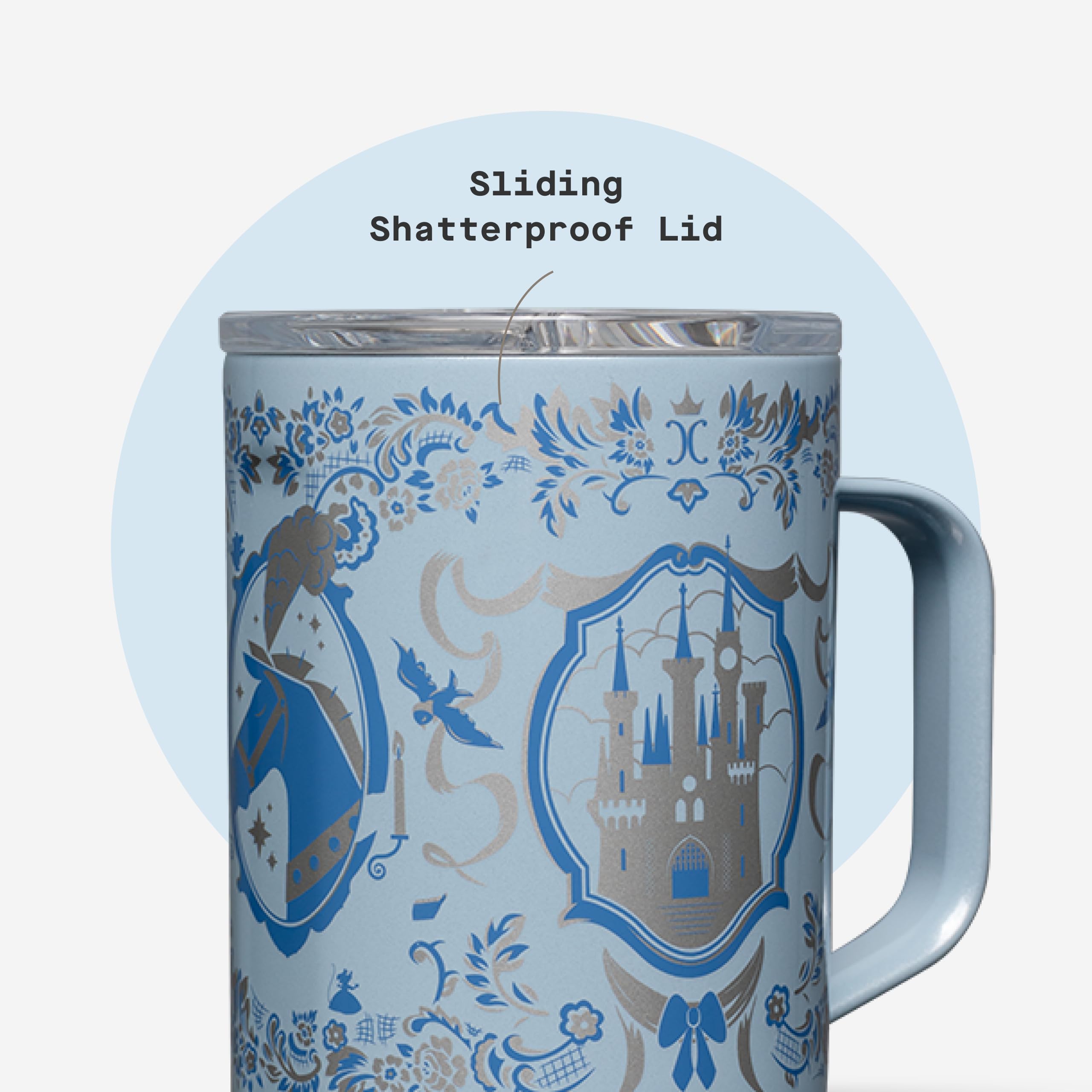 corkcicle-classic-coffee-mug-16oz-princess-cinderella image 5