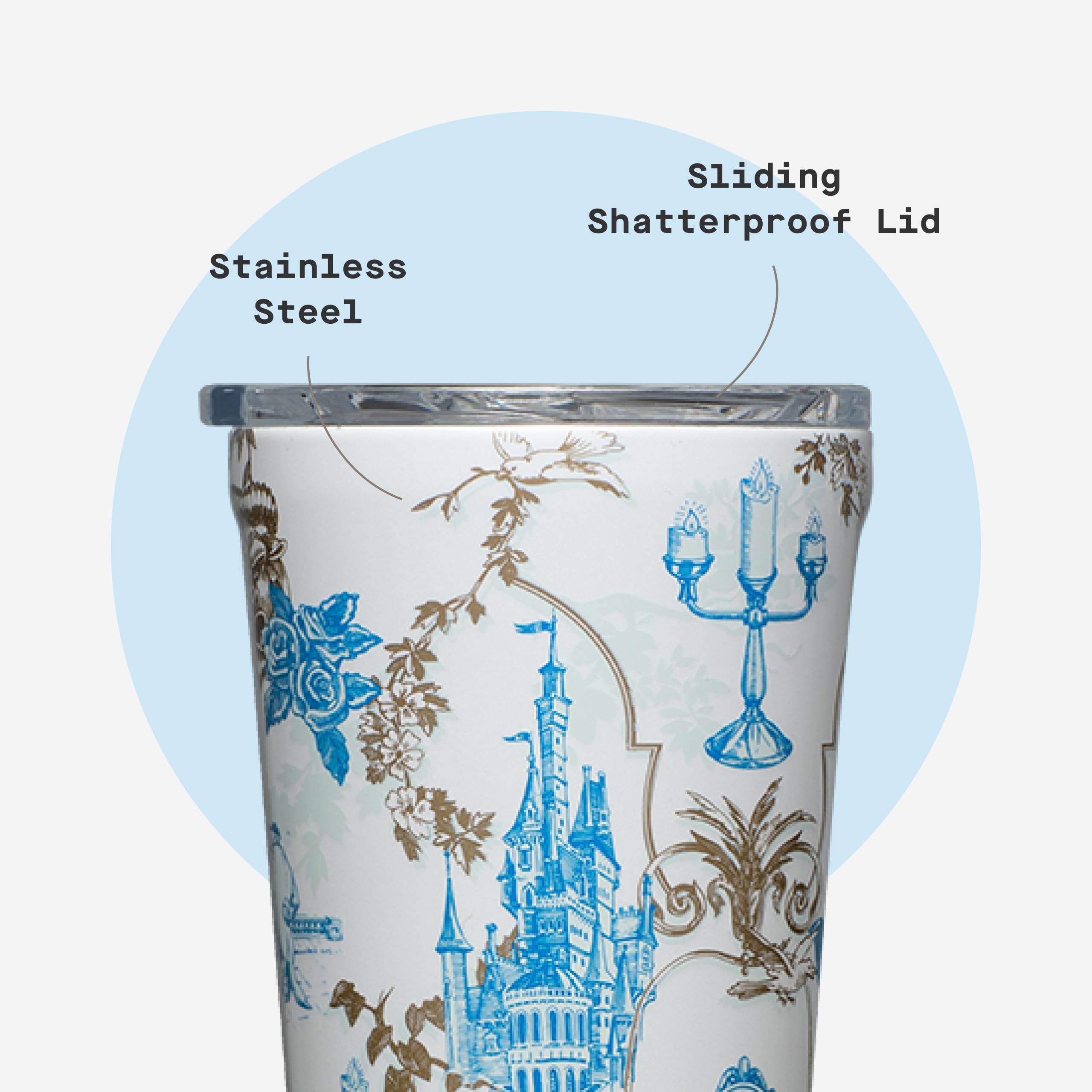 corkcicle-disney-princess-belle-tumbler-triple-insulated-stainless-steel-16-oz image 5