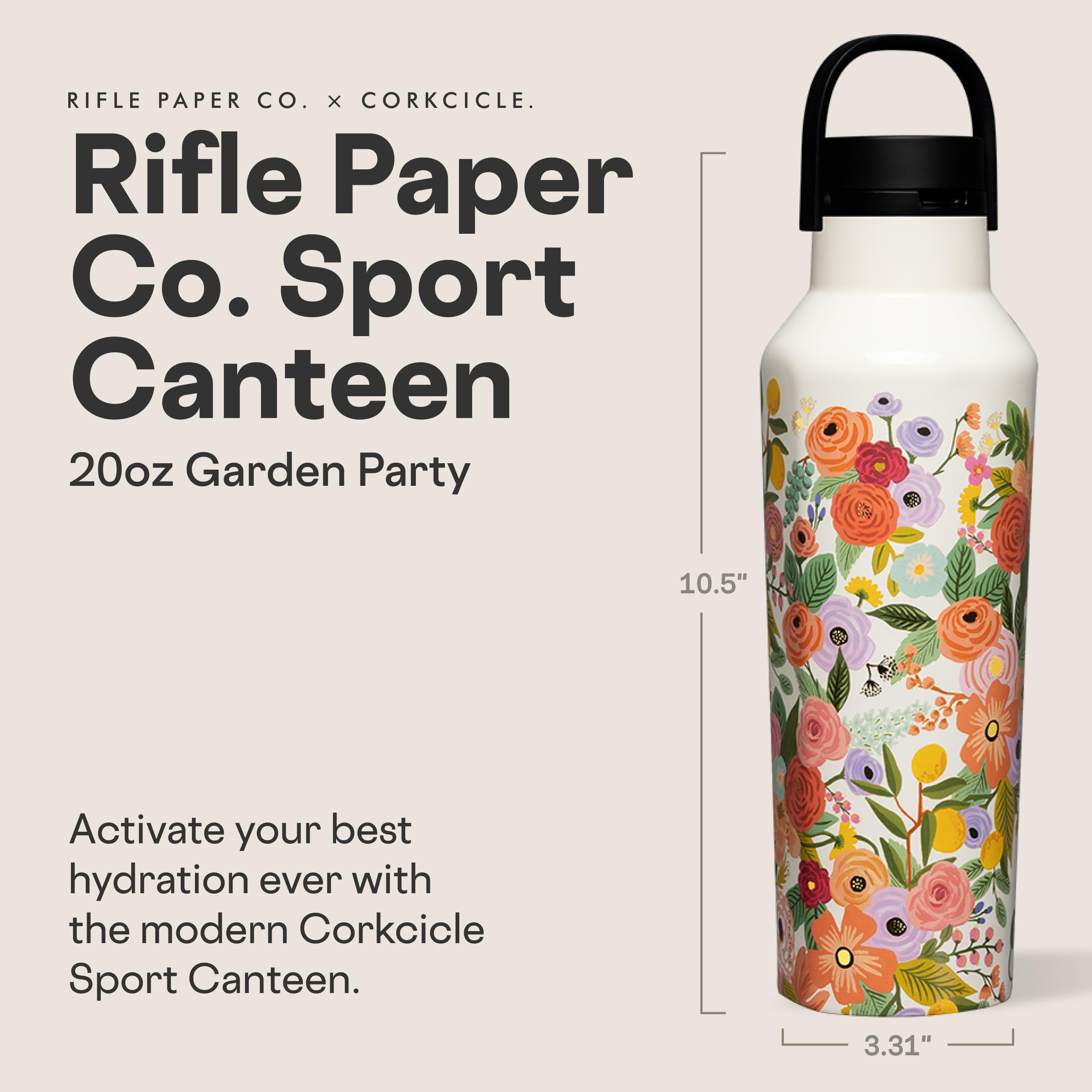 corkcicle-x-rifle-paper-co-sport-canteen-20-oz-triple-insulated-stainless-steel- image 2