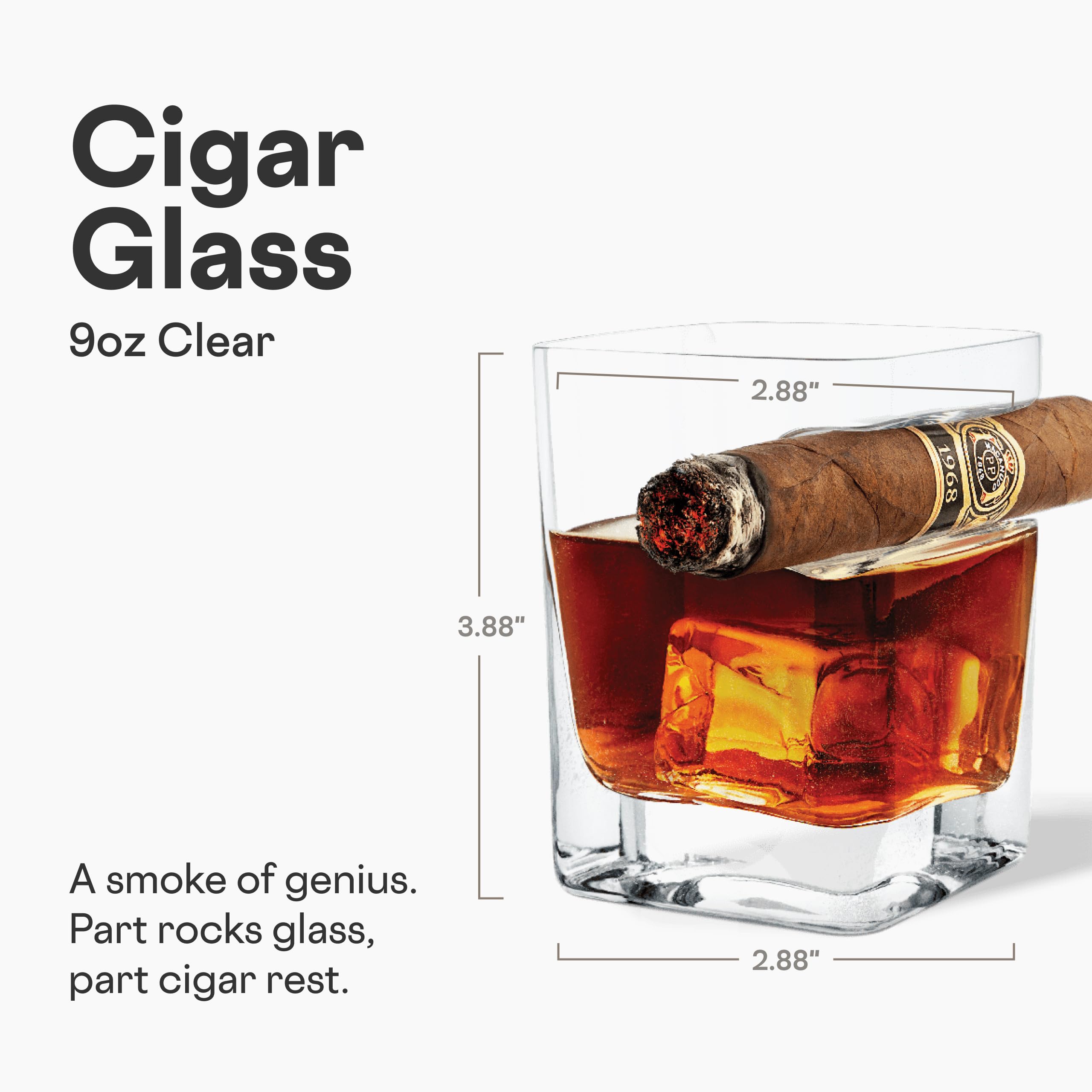 corkcicle-premium-cigar-glass-dual-use-9oz-whiskey-glass-with-built-in-cigar-not image 2