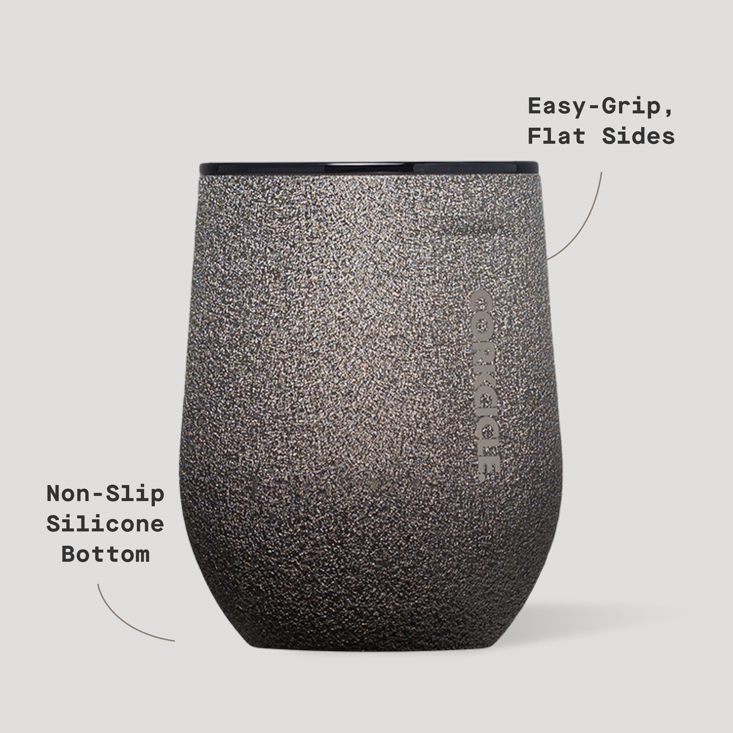 corkcicle-stemless-insulated-wine-glass-tumbler-12-oz-steel-shadow image 4