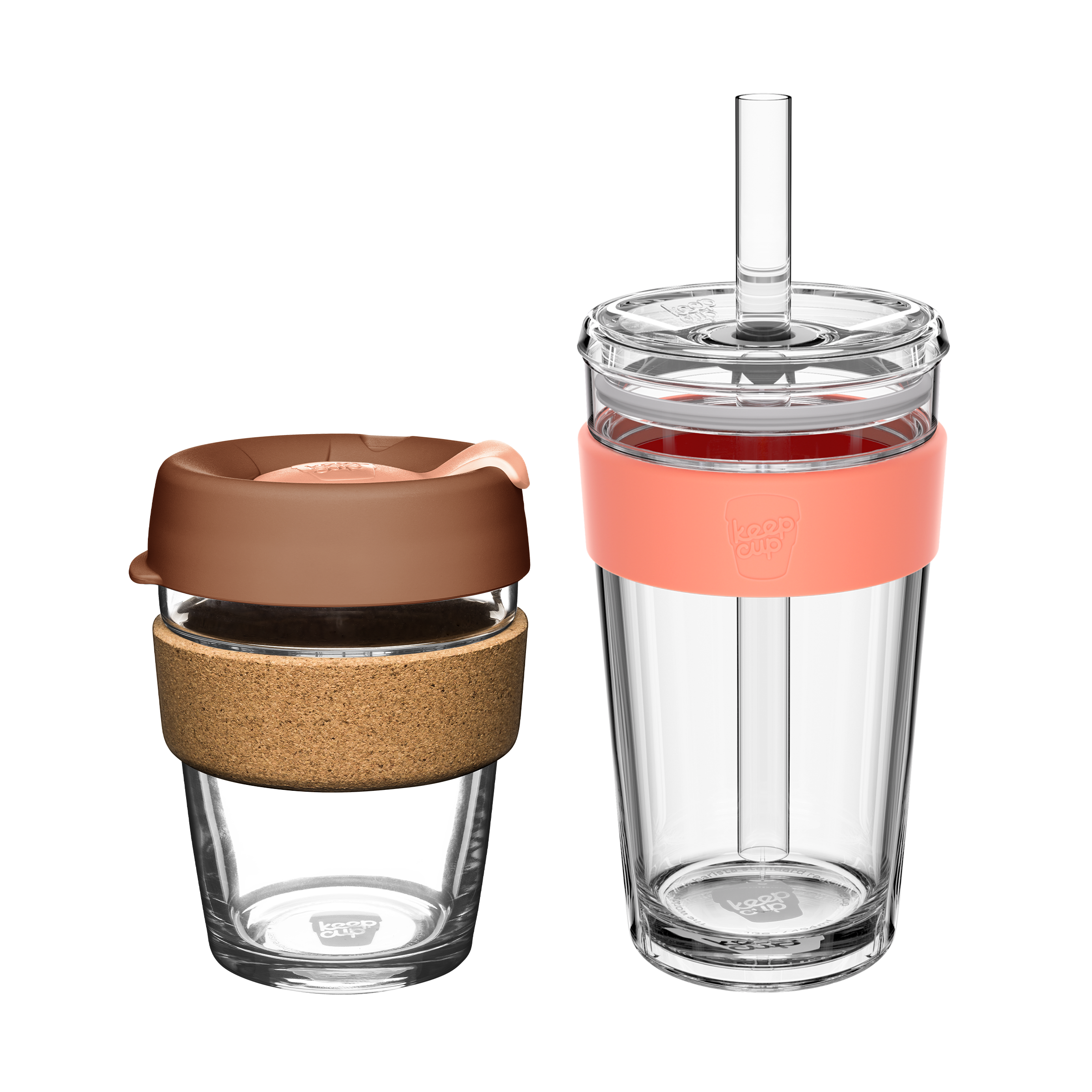 keepcup-booked-busy-bundle-12oz-brew-cork-longplay-cold-cup-stone image 1