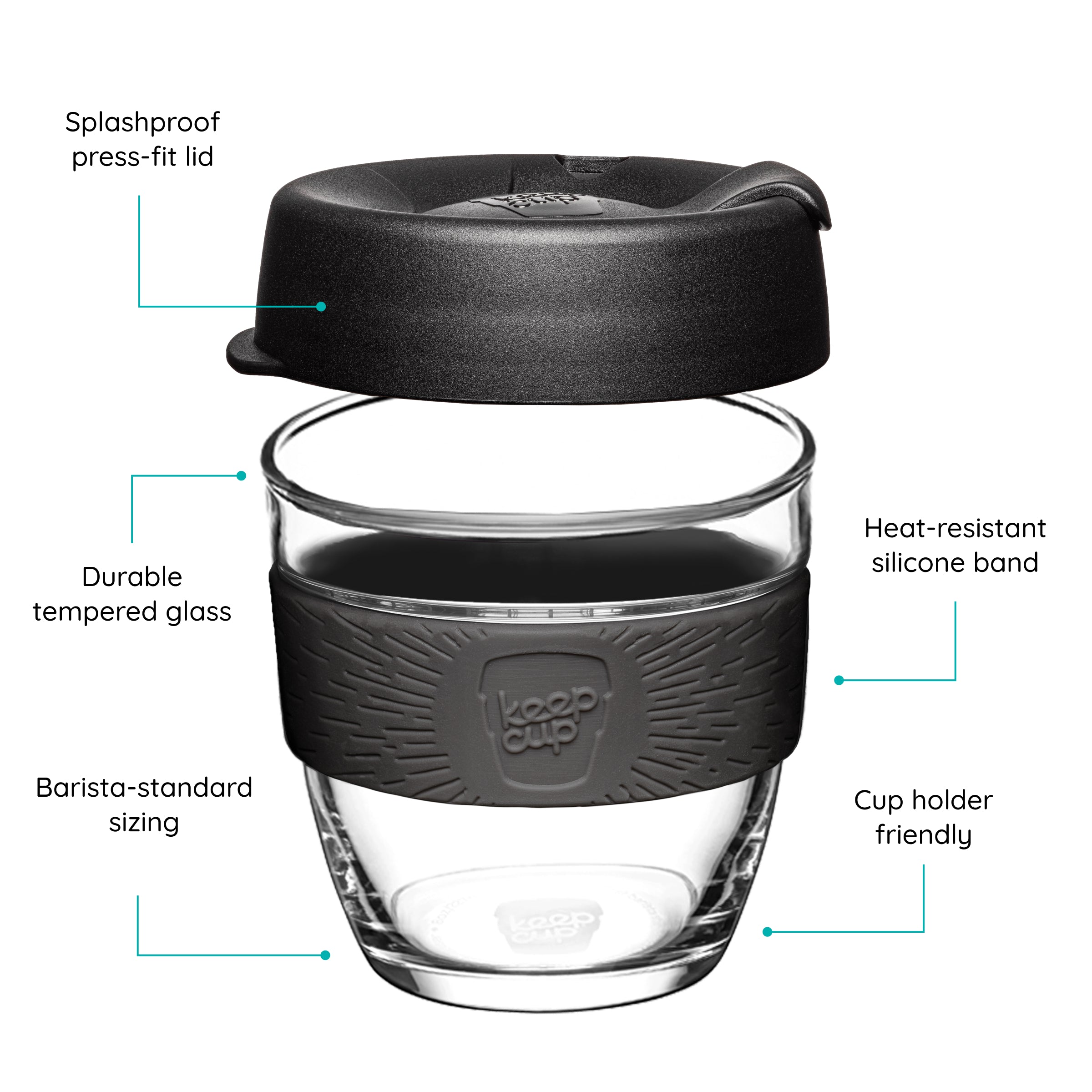 keepcup-brew-8oz-moonlight-tempered-glass-reusable-coffee-cup-with-splashproof-l image 3