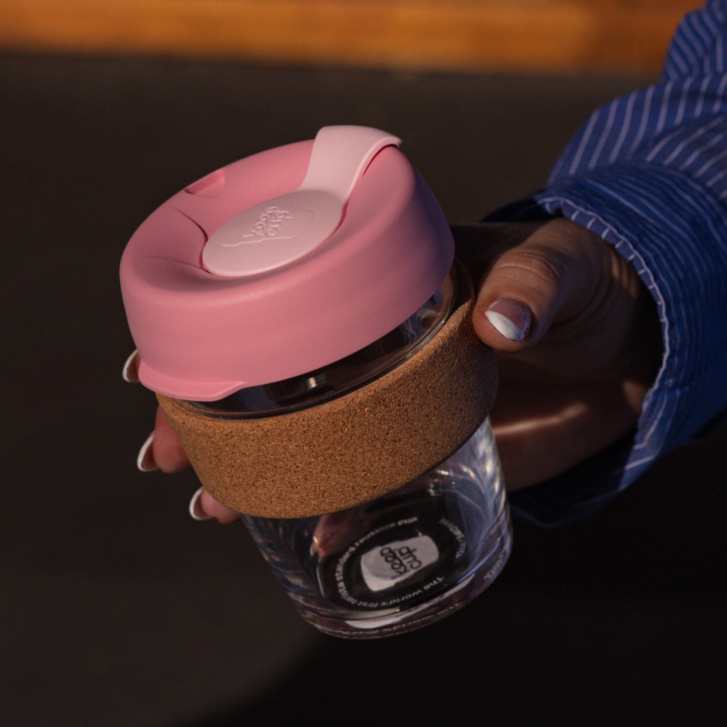 keepcup-brew-cork-12oz-tempered-glass-reusable-coffee-cup-saskatoon image 5