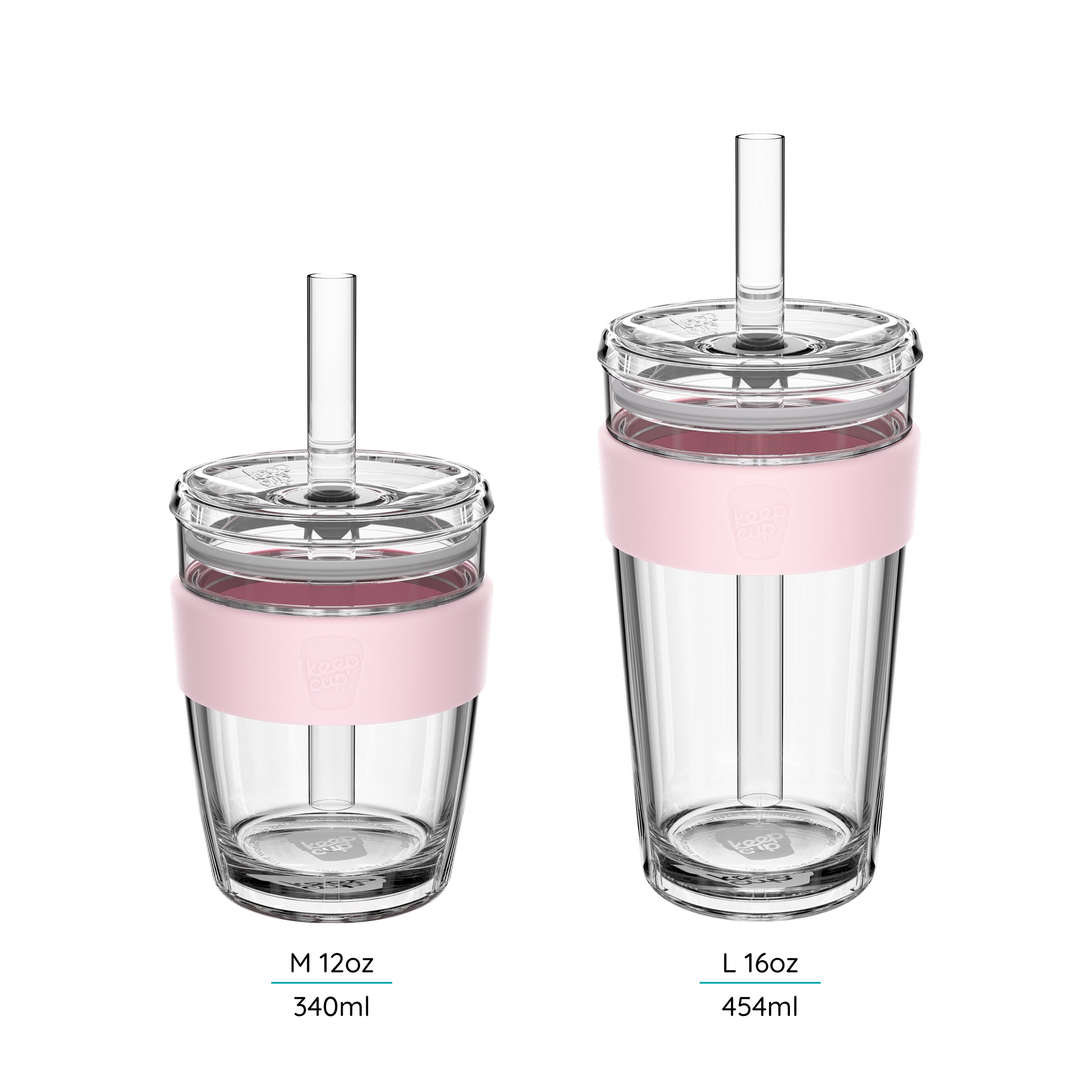 keepcup-cold-cup-longplay-boba-12oz-reusable-boba-tea-cup-with-wide-straw-cloud image 4
