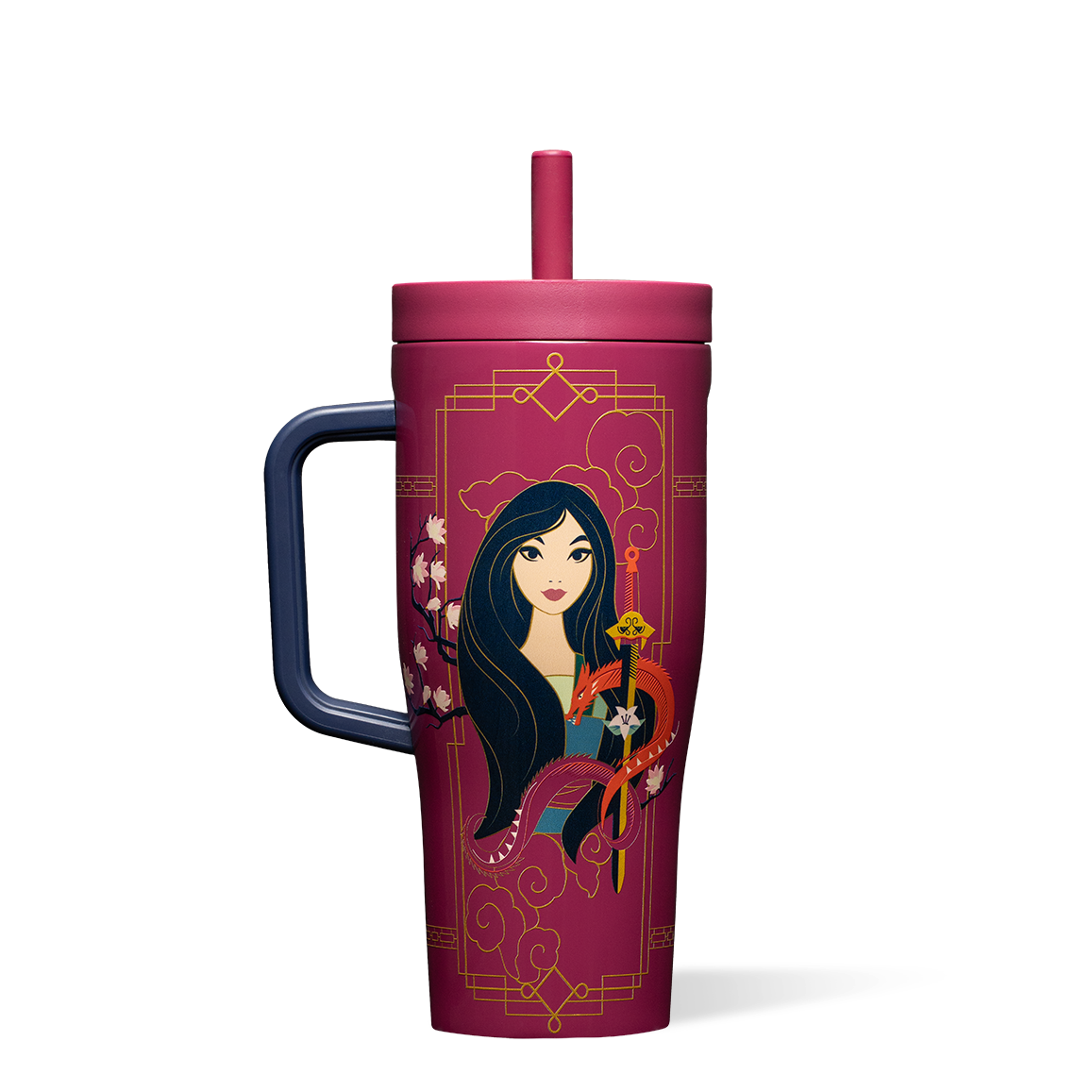 corkcicle-disney-princess-leakproof-cruiser-22oz-insulated-tumbler-with-straw image 1