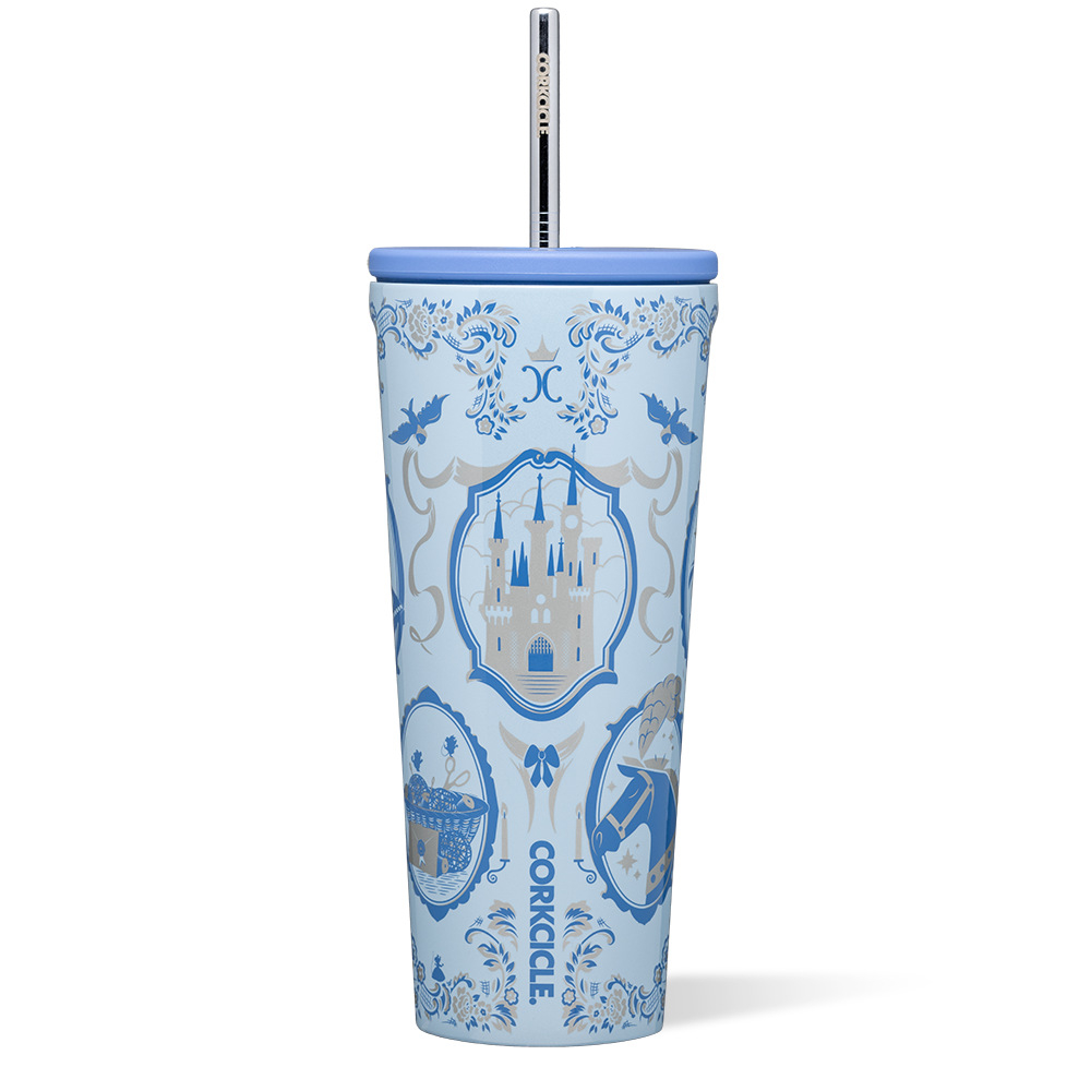 corkcicle-disney-princess-cold-cup-16oz-stainless-steel-tumbler-with-straw-cup-h image 1