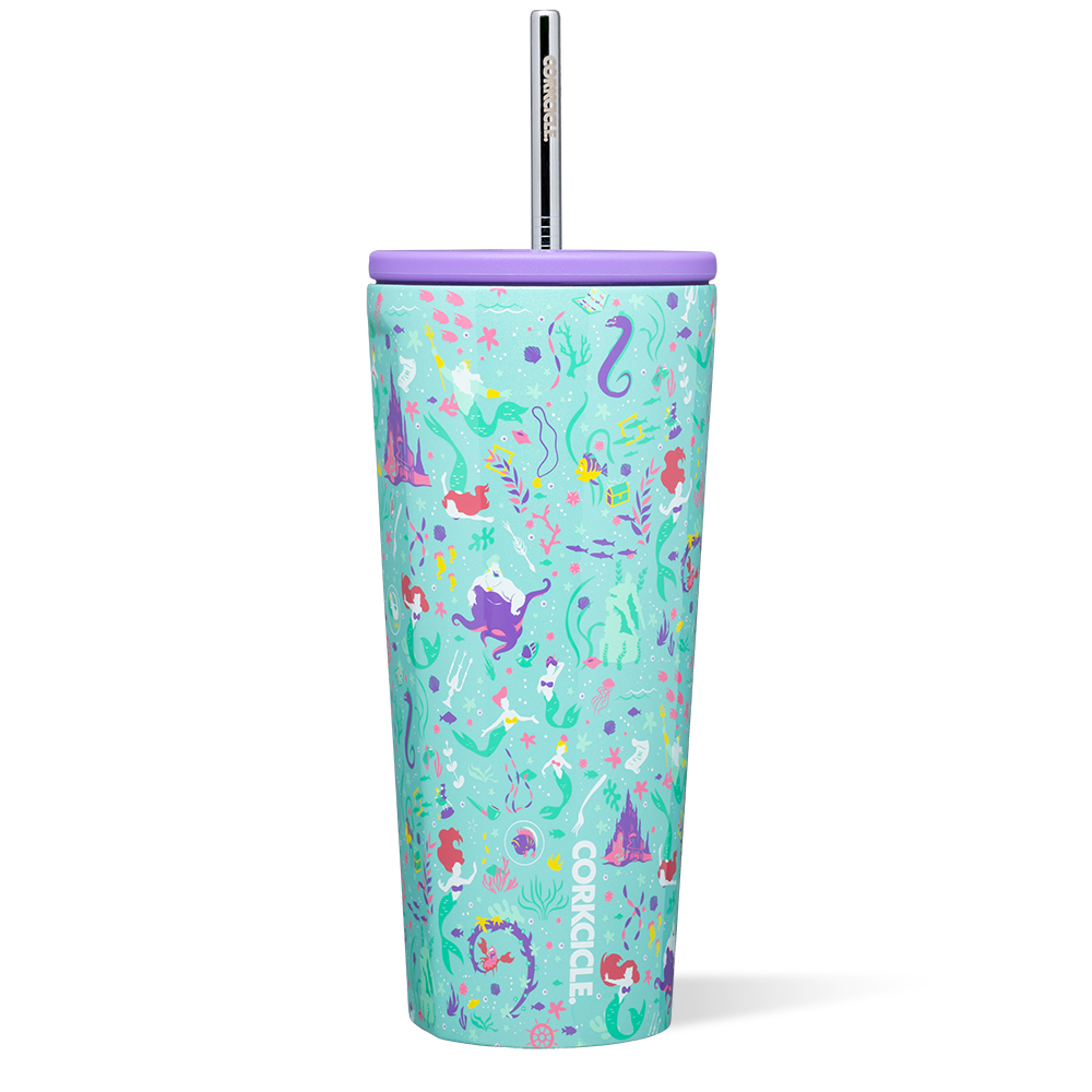 corkcicle-disney-princess-cold-cup-16oz-stainless-steel-tumbler-with-straw-cup-h image 3
