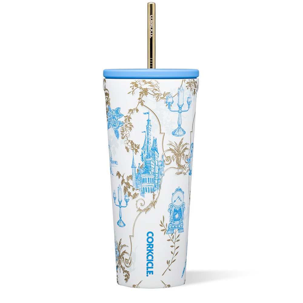 corkcicle-disney-princess-cold-cup-16oz-stainless-steel-tumbler-with-straw-cup-h image 4