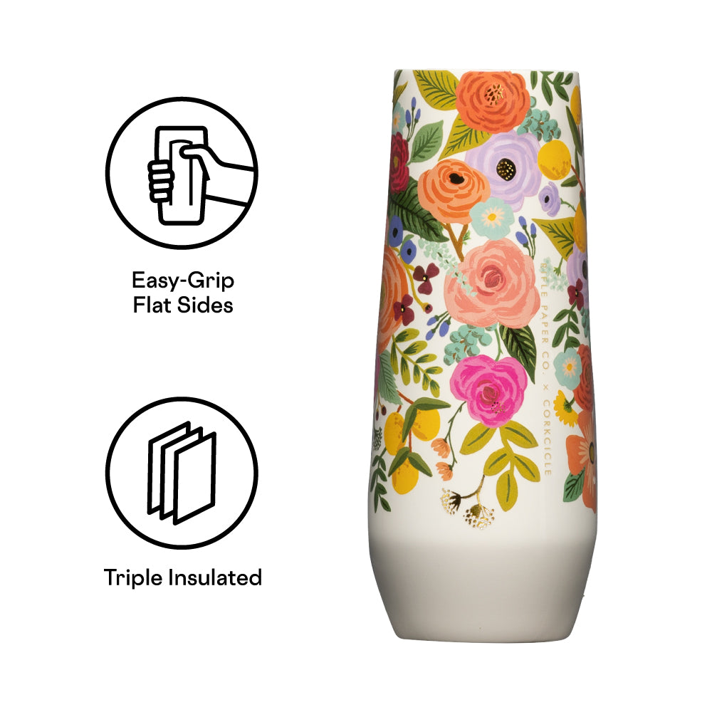 corkcicle-x-rifle-paper-co-stemless-flute-7oz-triple-insulated-stainless-steel-c image 4