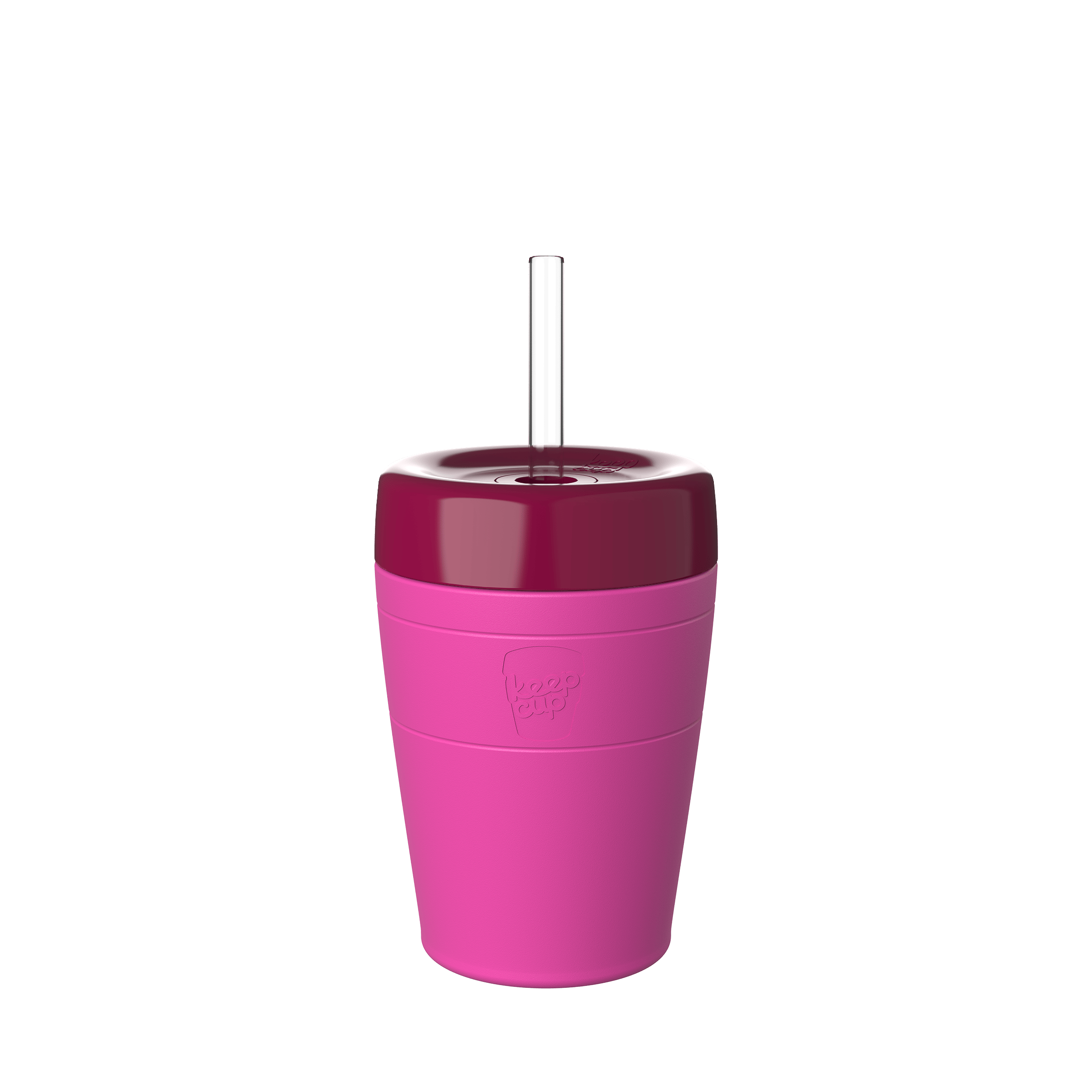 keepcup-commuter-cold-cup-12oz-fuchsia-burgundy image 1