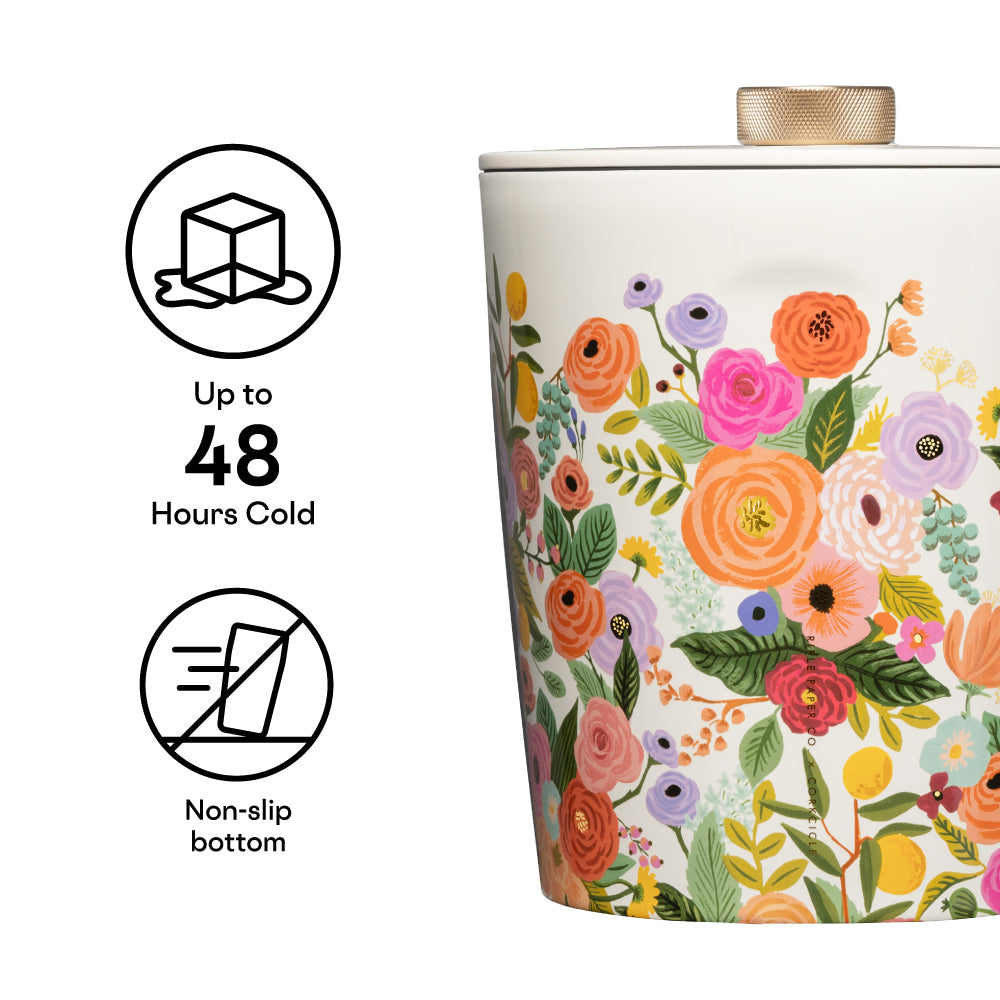 corkcicle-rifle-paper-co-ice-bucket-100oz-triple-insulated-garden-party-pattern image 3