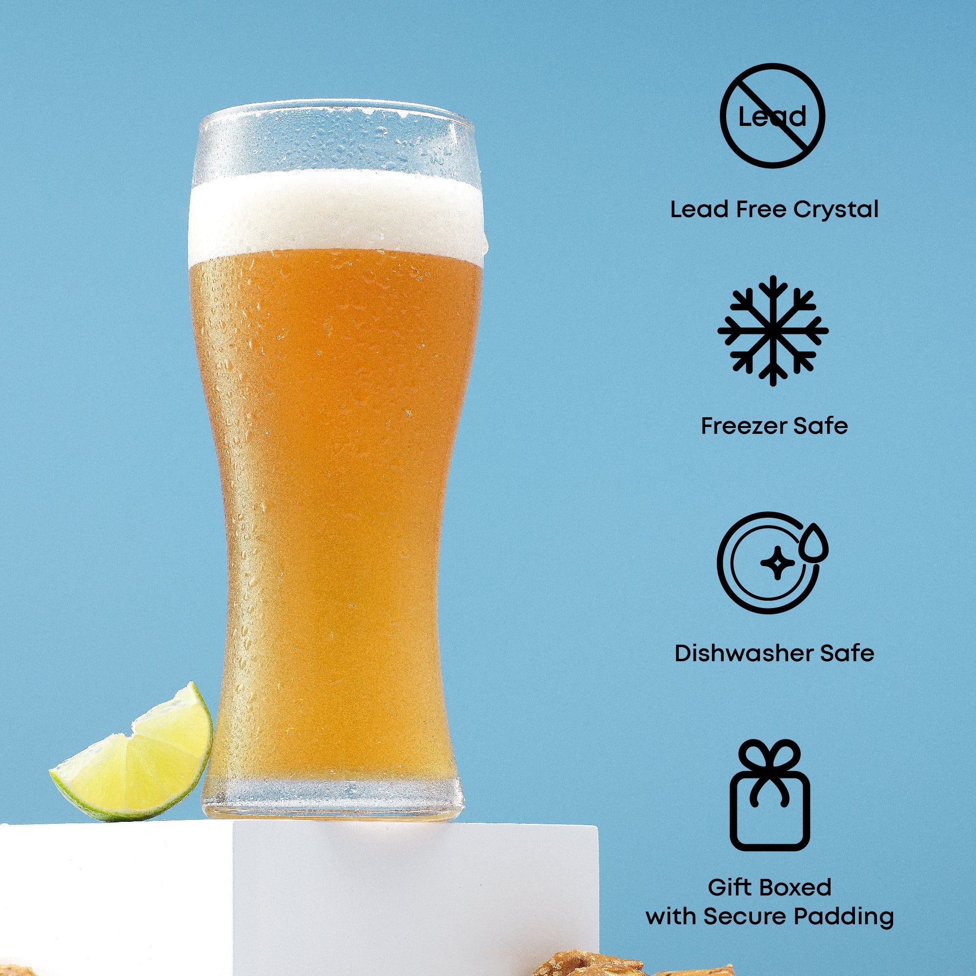 joyjolt-callen-beer-glasses-set-of-4-15-5-oz-dishwasher-safe-classic-design image 4