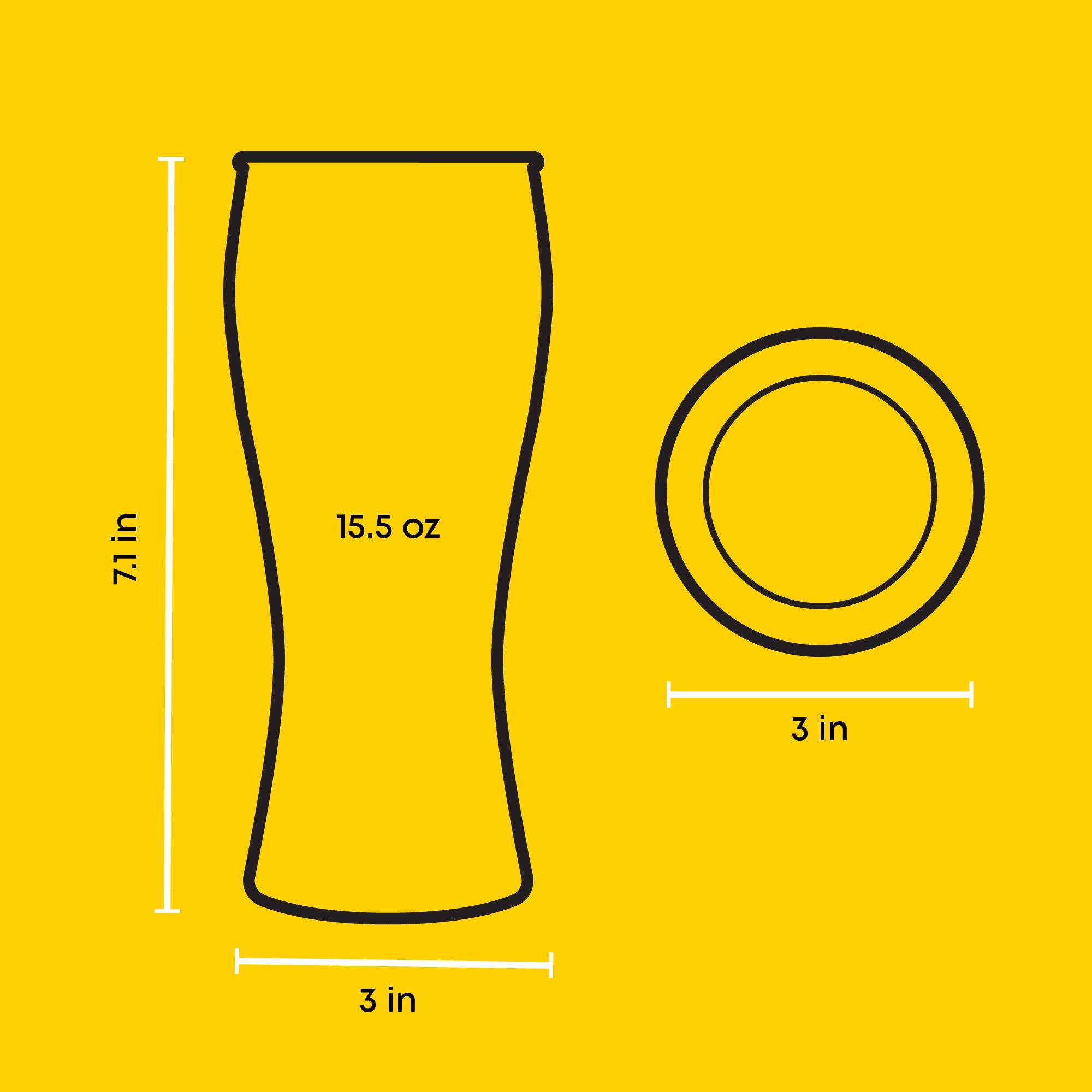 joyjolt-callen-beer-glasses-set-of-4-15-5-oz-dishwasher-safe-classic-design image 7