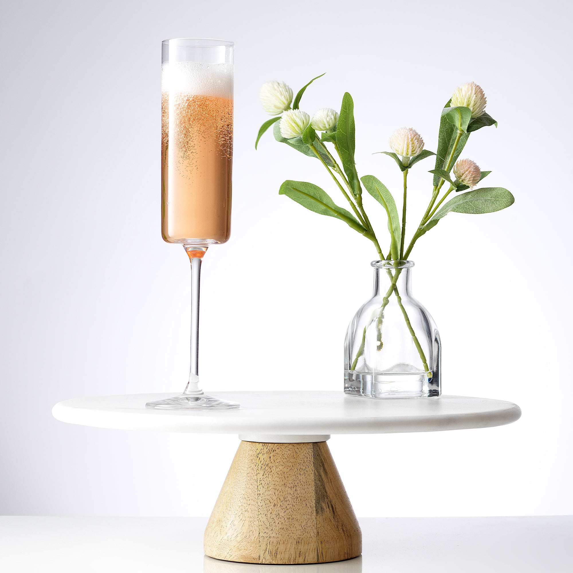 joyjolt-claire-champagne-glasses-5-7-oz-set-of-2-lead-free-crystal-flutes image 2