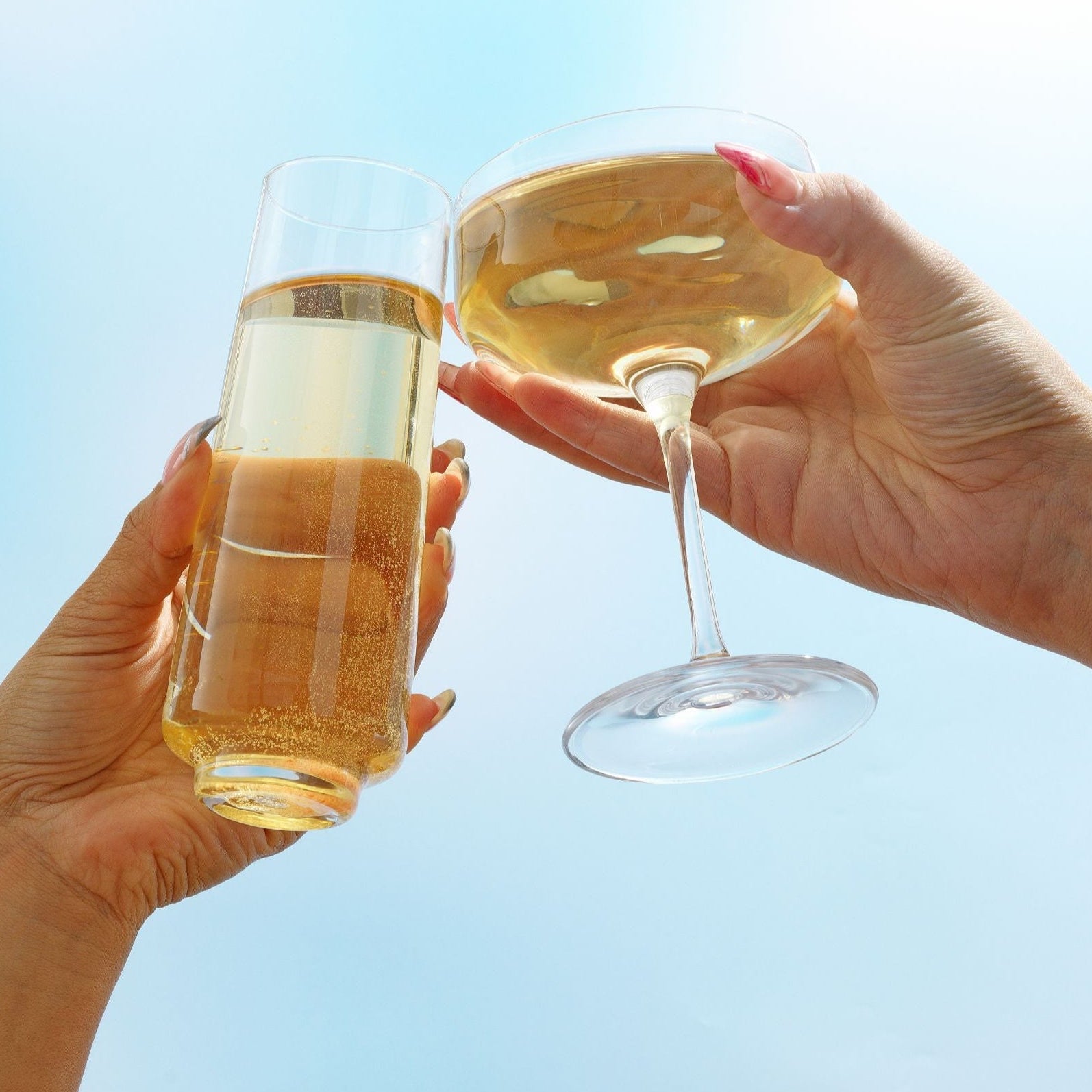 joyjolt-sidney-stemless-champagne-flutes-set-of-4-9-oz image 4