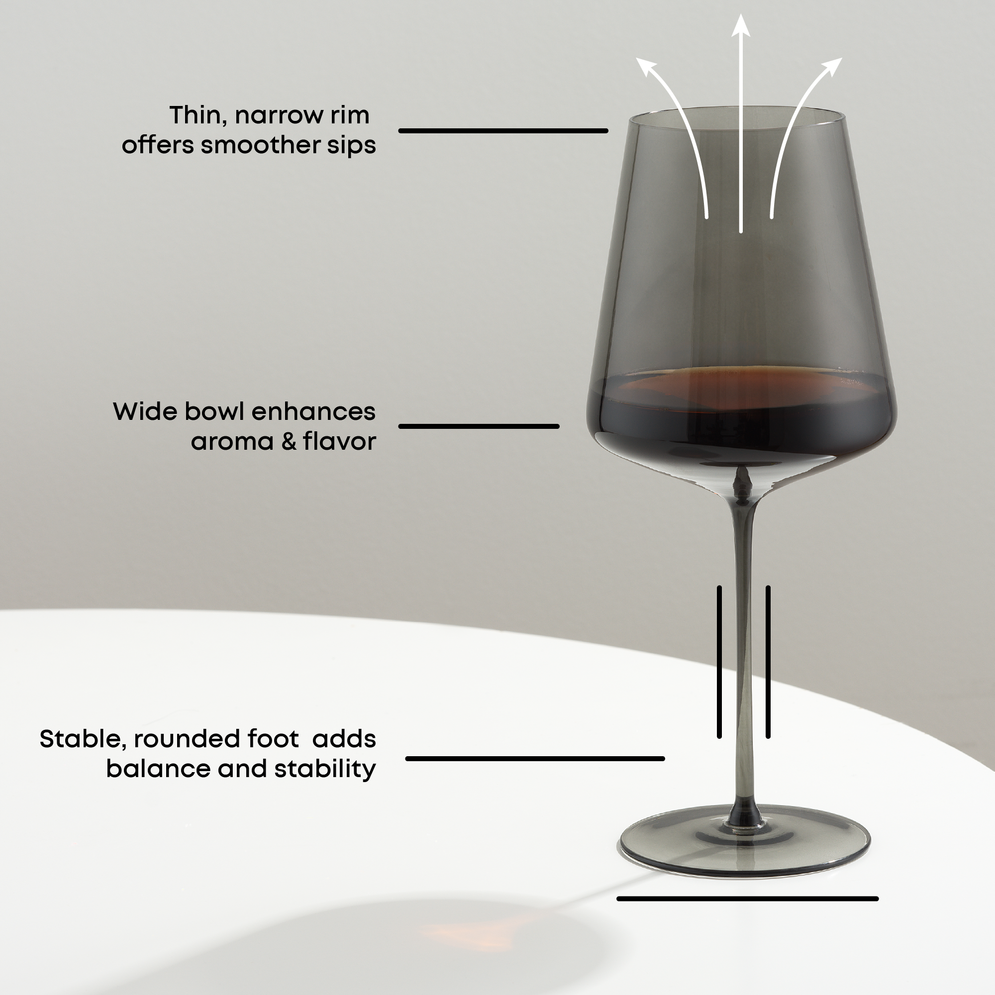 joyjolt-sidney-16-piece-smoke-stemware-entertaining-set-lead-free-crystal image 4