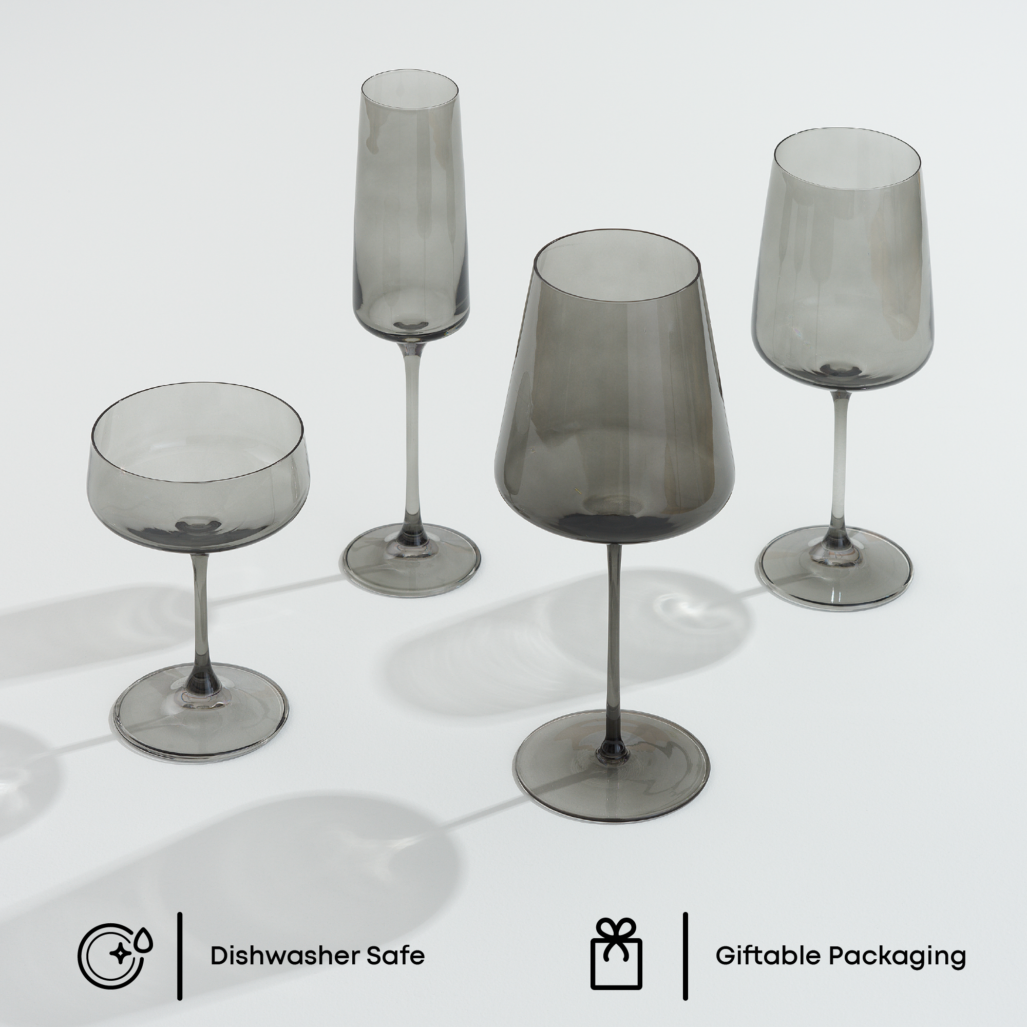 joyjolt-sidney-16-piece-smoke-stemware-entertaining-set-lead-free-crystal image 2