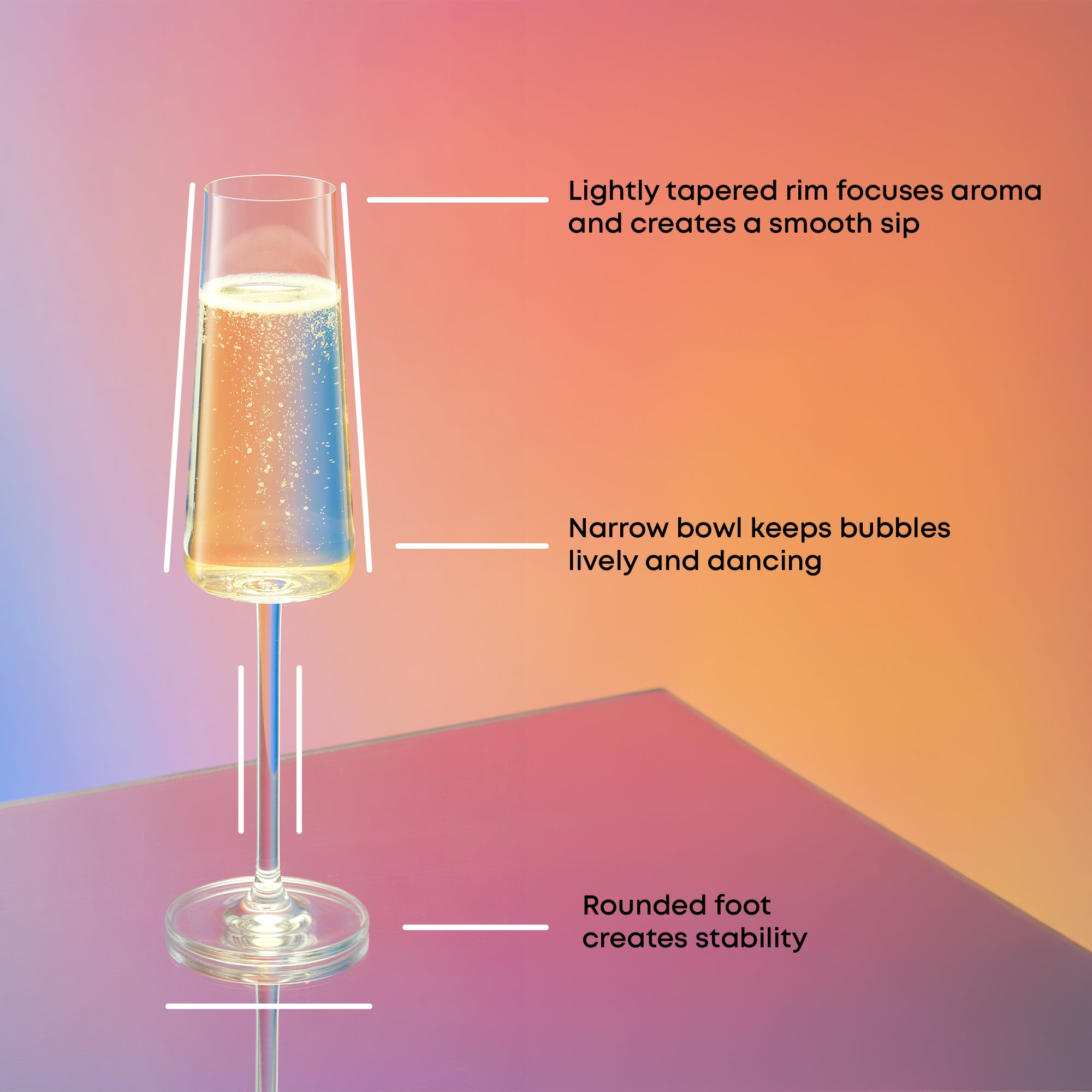 joyjolt-aura-champagne-glasses-6-oz-set-of-4 image 4