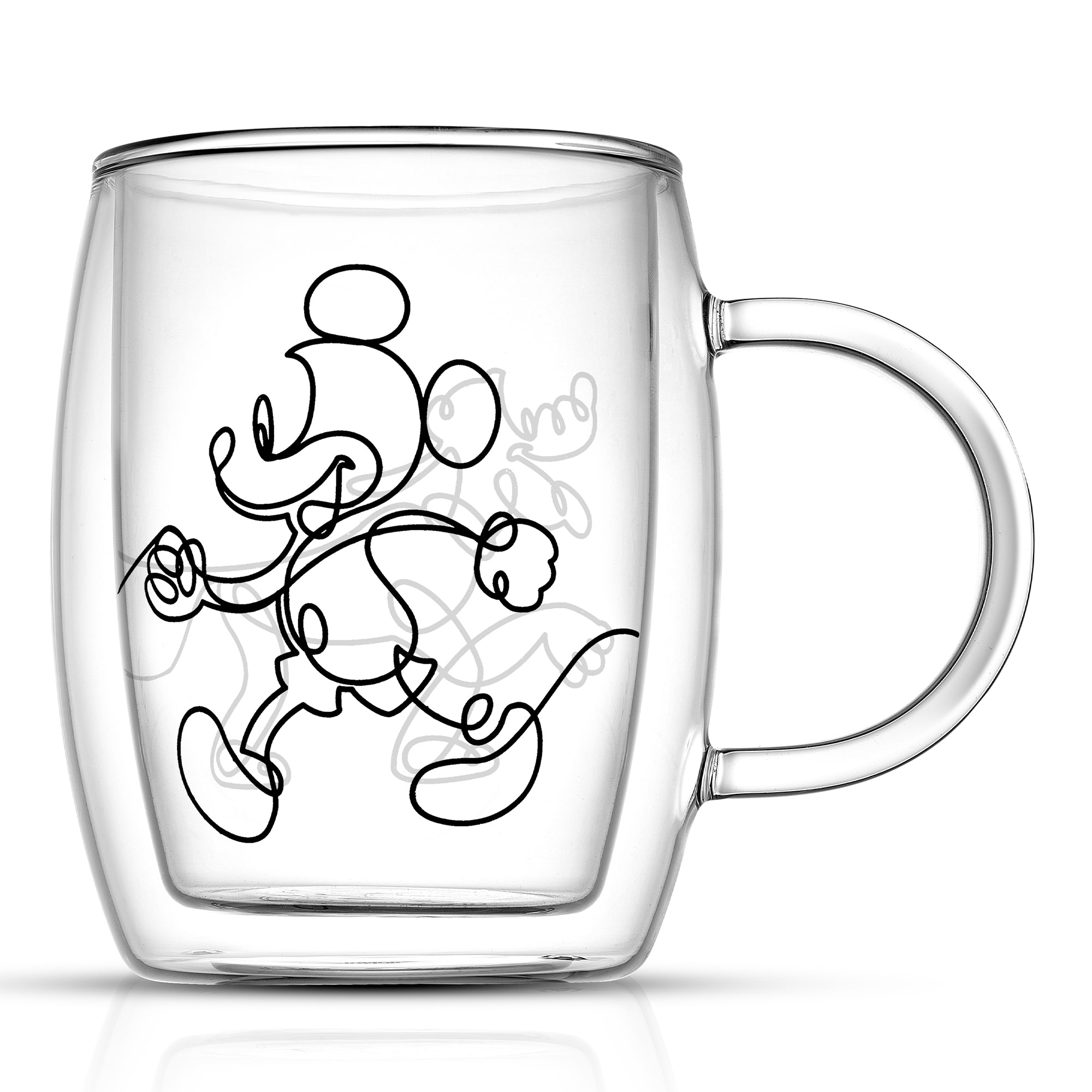 joyjolt-disney-mickey-and-pluto-aroma-glass-mugs-13-5-oz-double-wall image 5