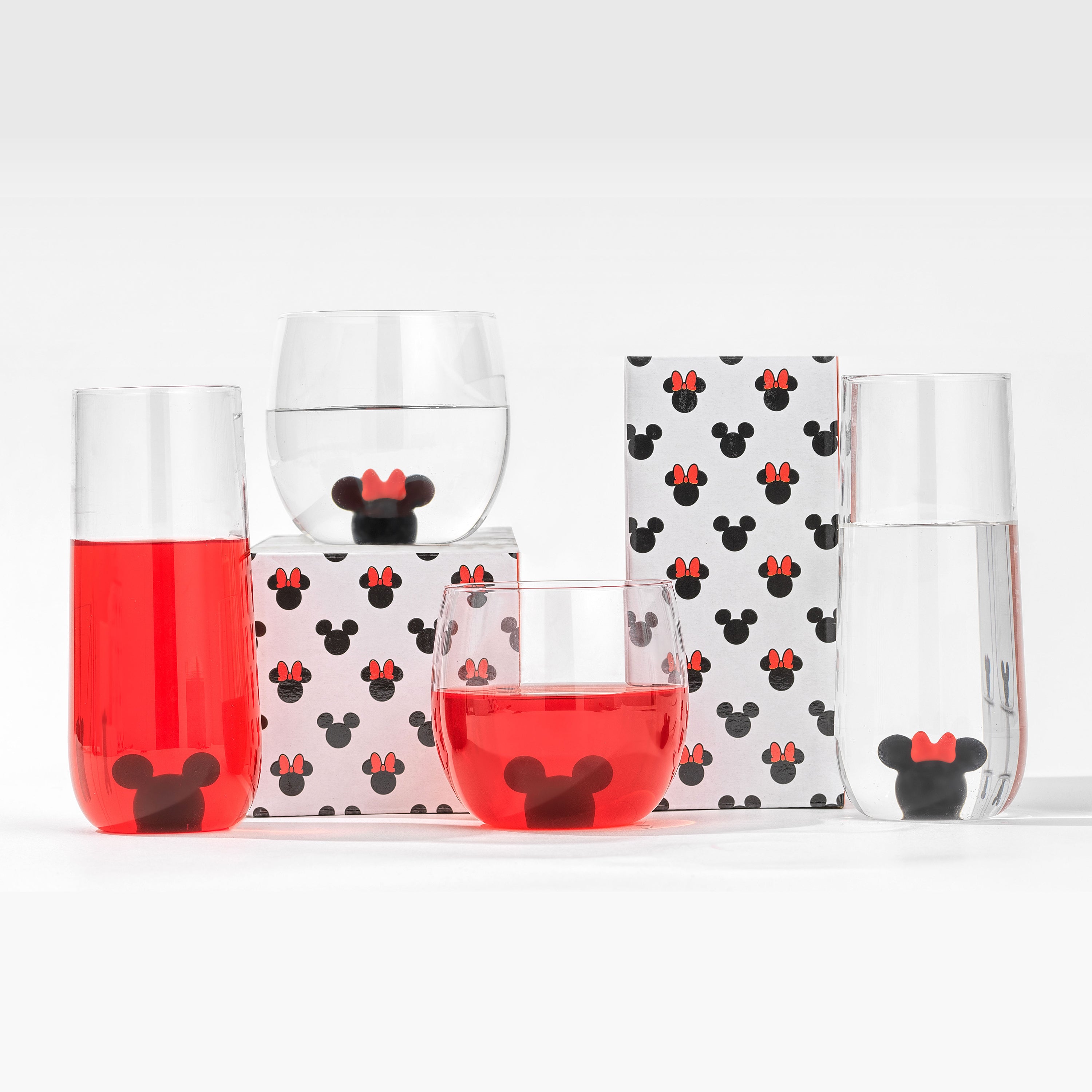 joyjolt-disney-mickey-minnie-3d-icon-tall-glasses-set-of-2-13-5-oz image 7
