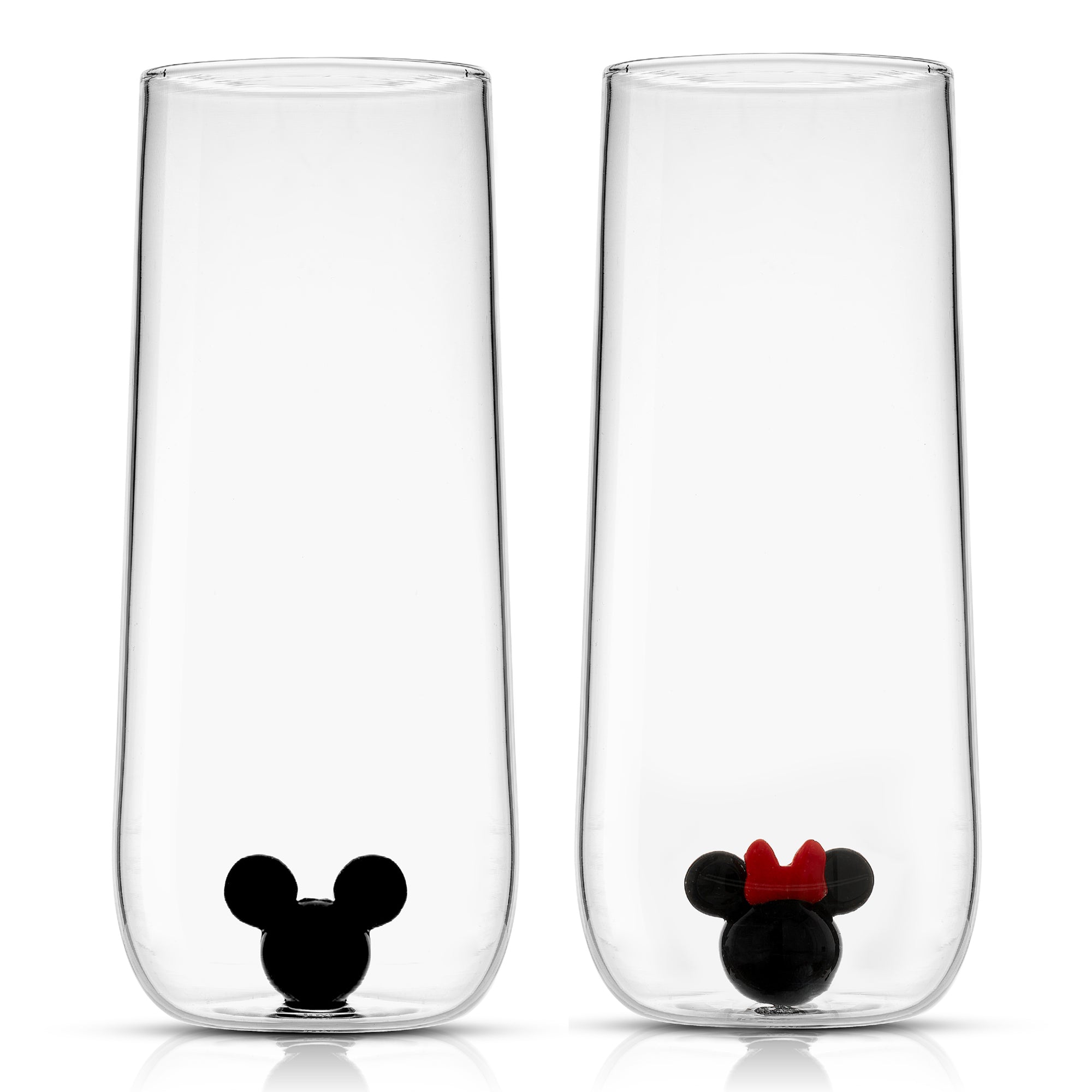 joyjolt-disney-mickey-minnie-3d-icon-tall-glasses-set-of-2-13-5-oz image 1