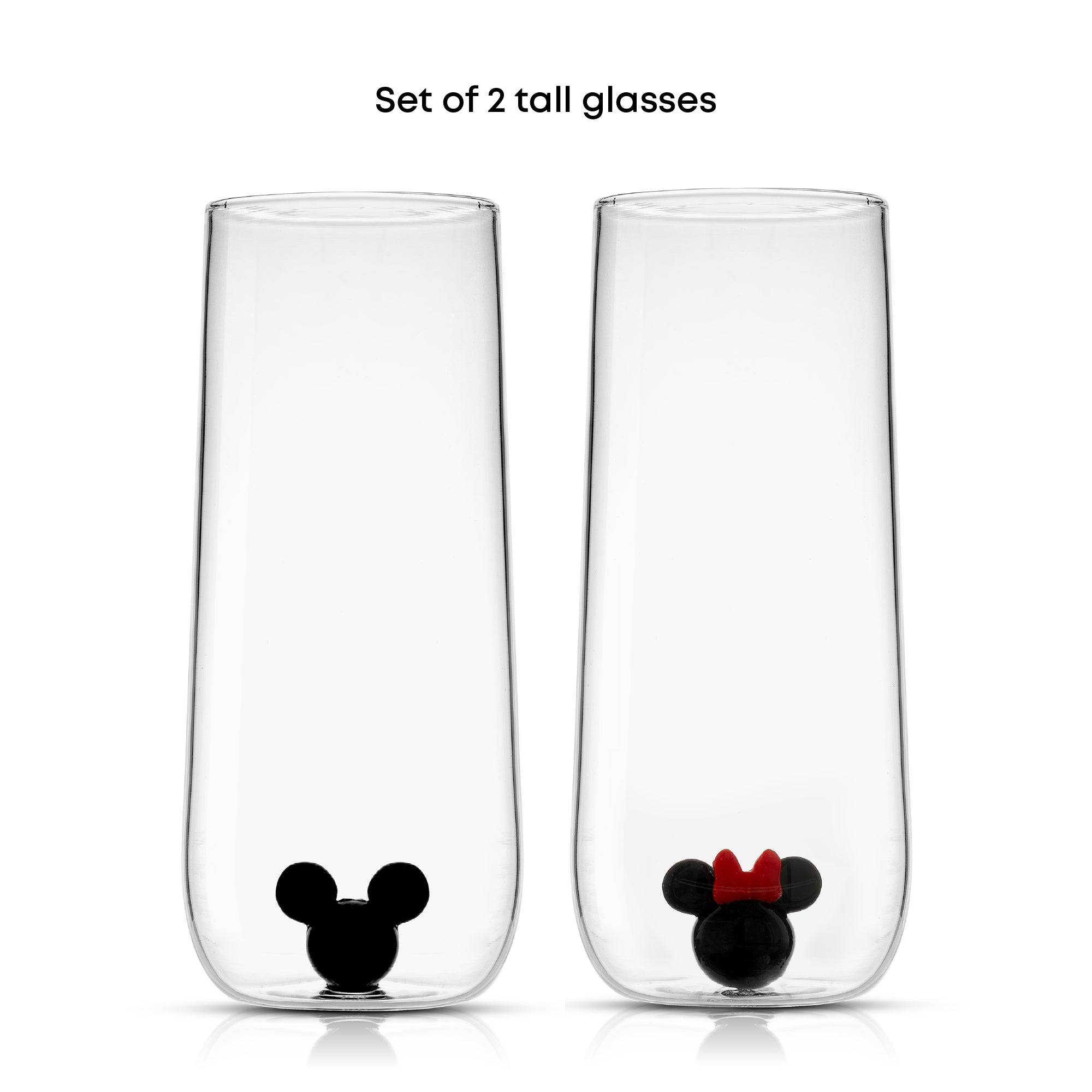 joyjolt-disney-mickey-minnie-3d-icon-tall-glasses-set-of-2-13-5-oz image 5