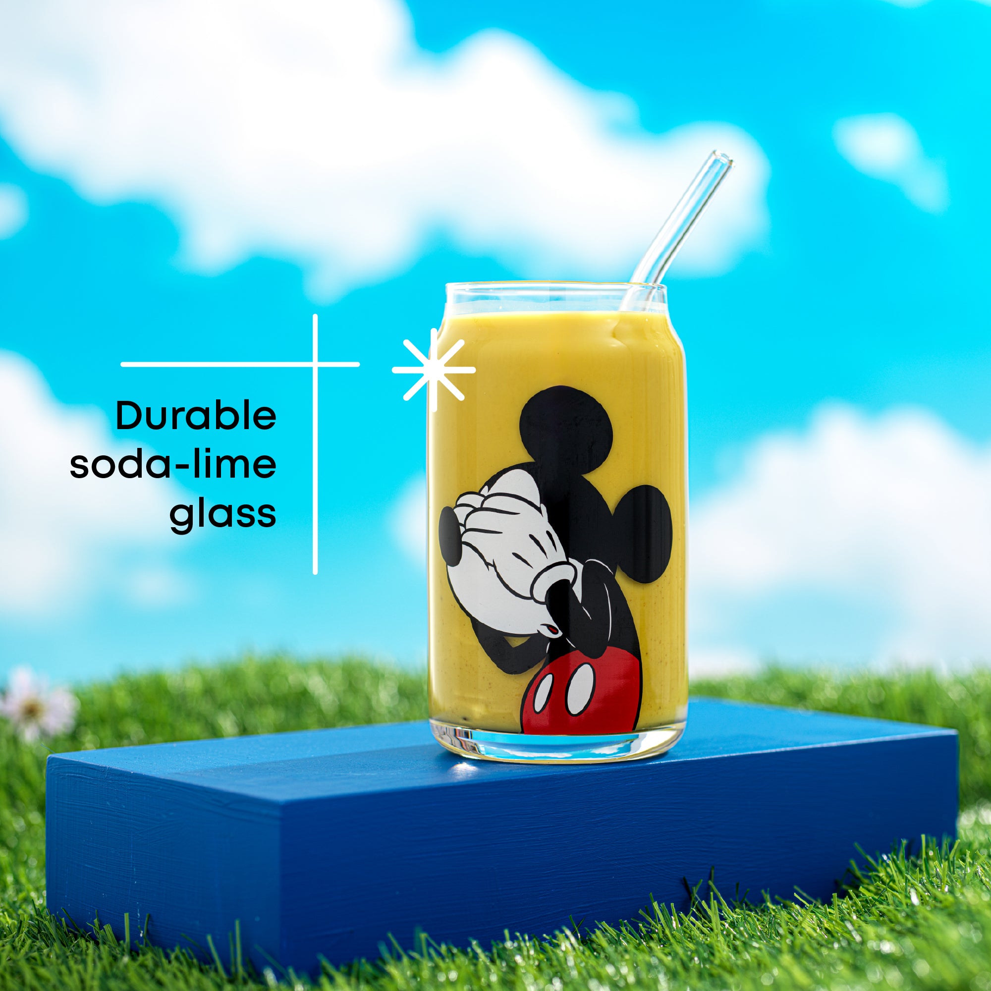 joyjolt-disney-mickey-mouse-friends-peek-a-boo-tumbler-glasses-set-of-4 image 3