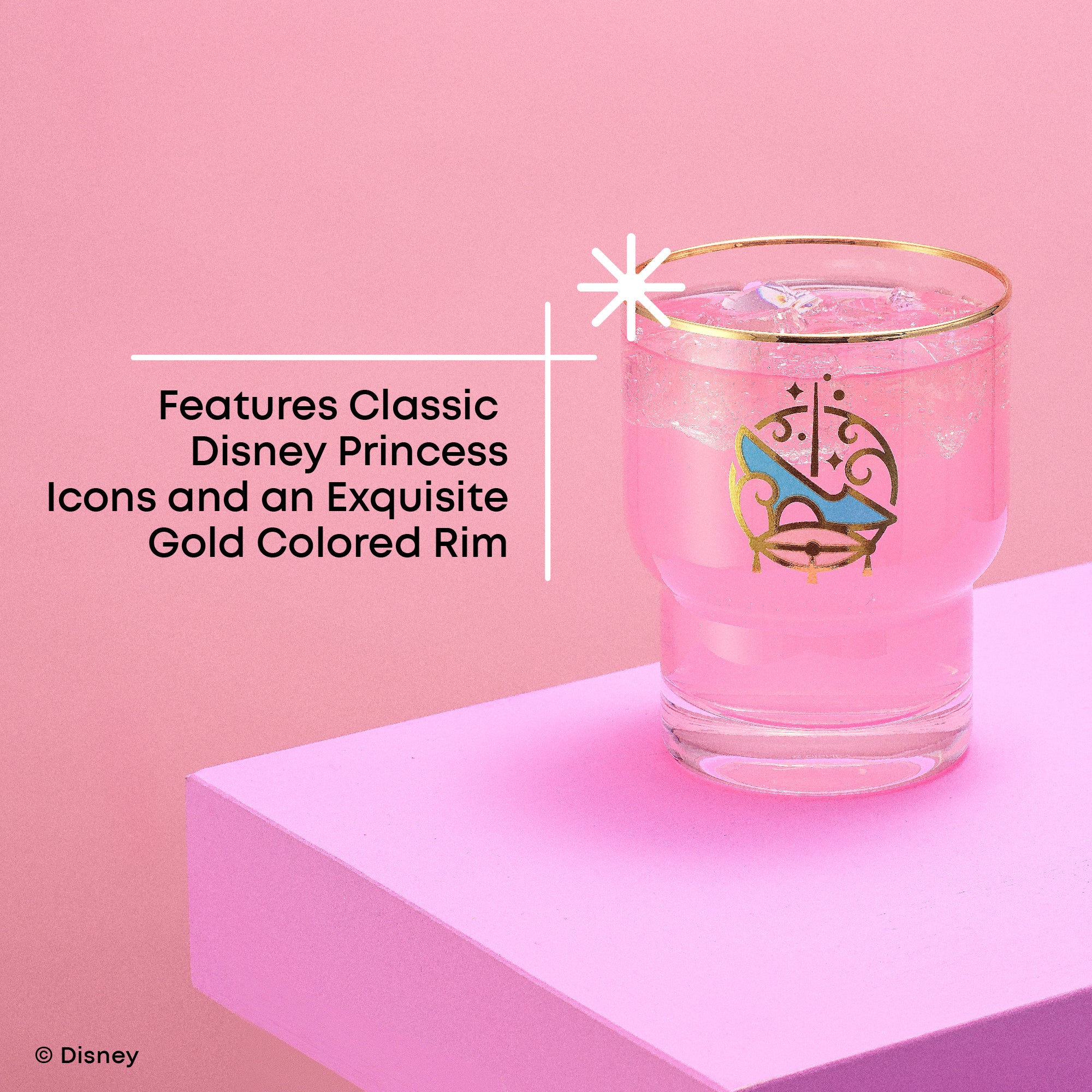 joyjolt-disney-princess-iconic-short-drinking-glasses-set-of-6 image 3