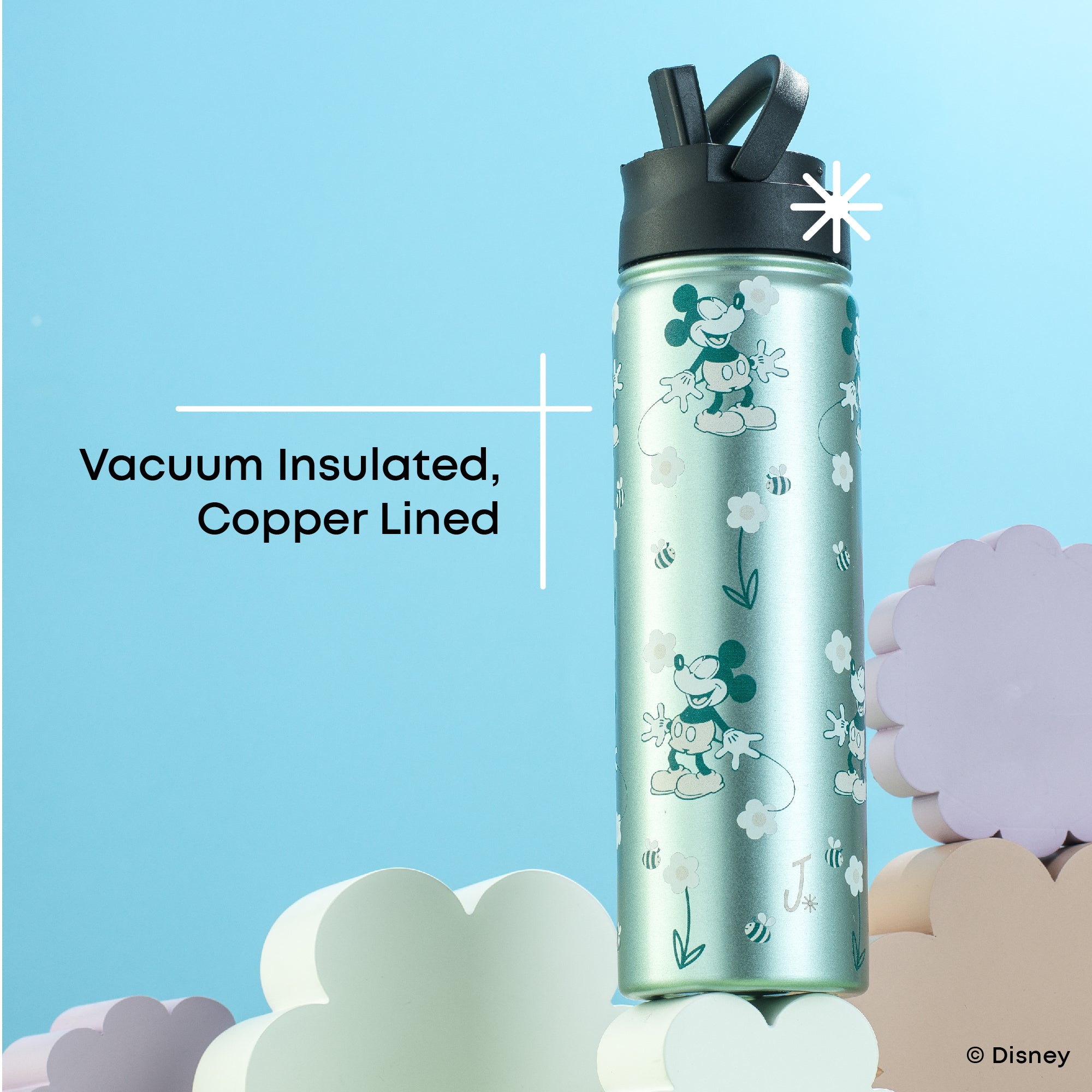 joyjolt-disney-retro-vintage-mickey-mouse-stainless-steel-water-bottle-22-oz image 3