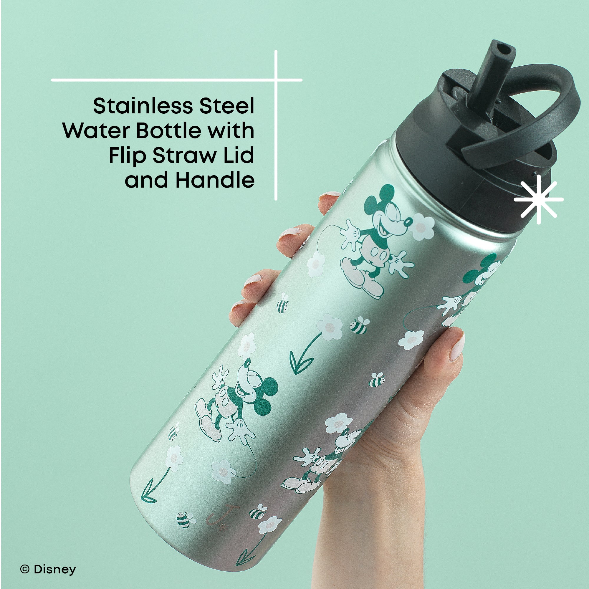 joyjolt-disney-retro-vintage-mickey-mouse-stainless-steel-water-bottle-22-oz image 4