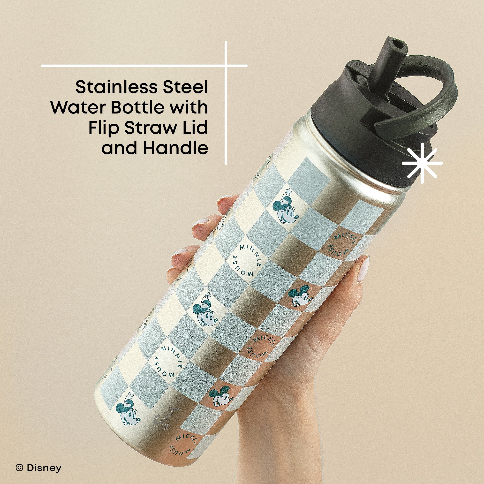 joyjolt-disney-retro-vintage-mickey-minnie-stainless-steel-water-bottle-22-oz image 4
