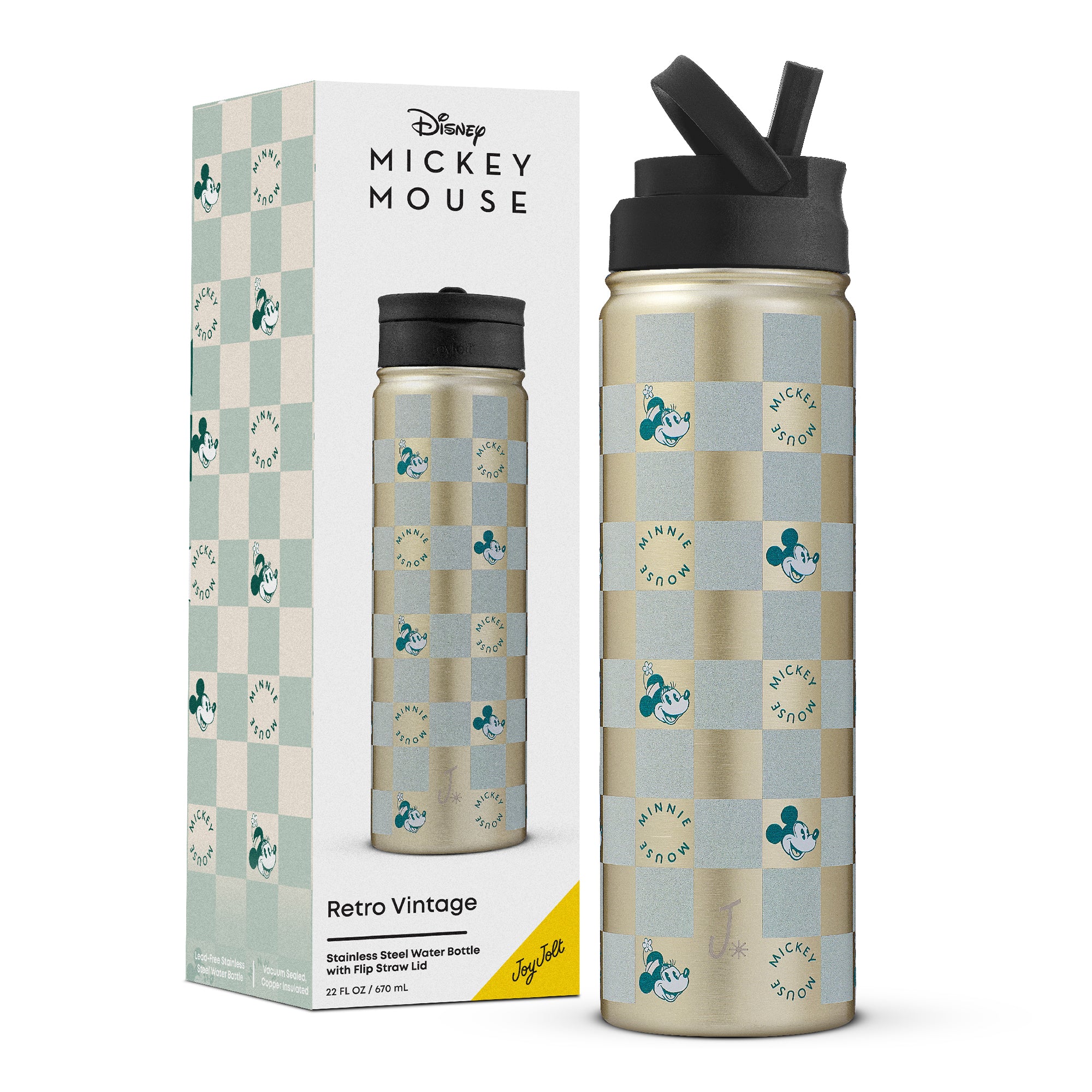 joyjolt-disney-retro-vintage-mickey-minnie-stainless-steel-water-bottle-22-oz image 8