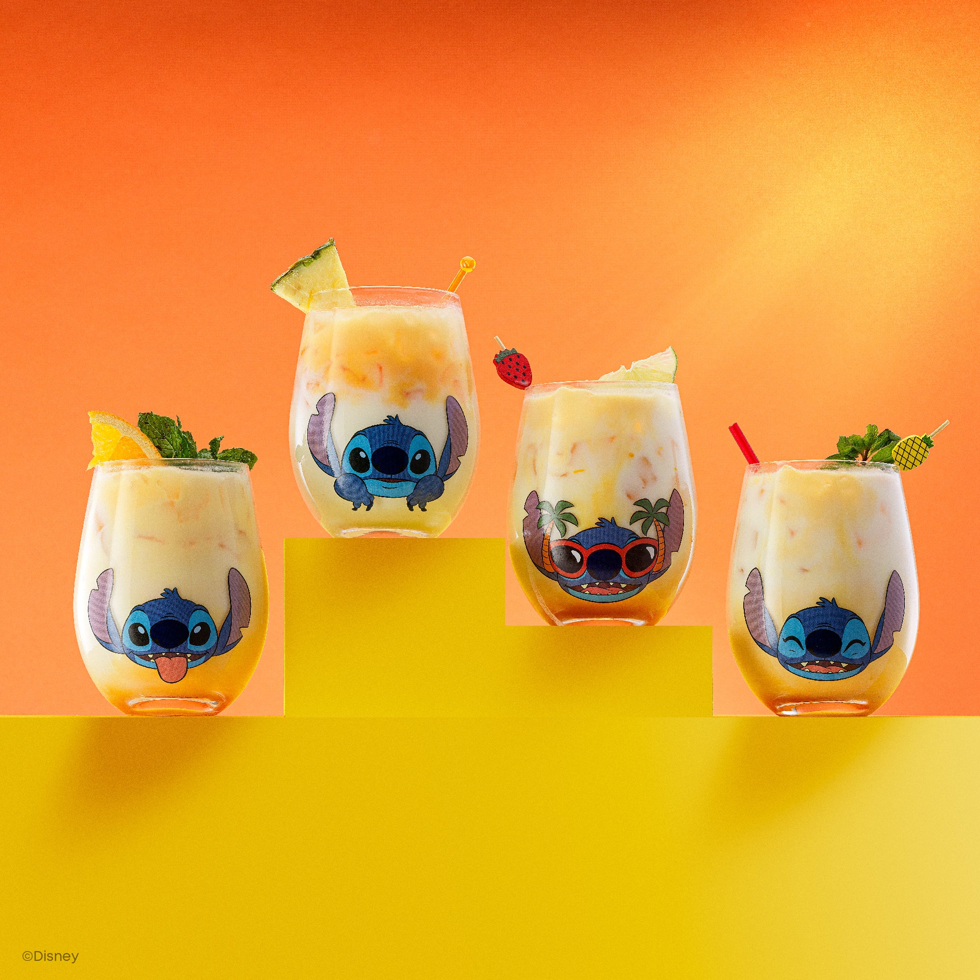 joyjolt-disney-stitch-silly-sips-stemless-drinking-glasses-set-of-4-19-oz-lead-f image 8