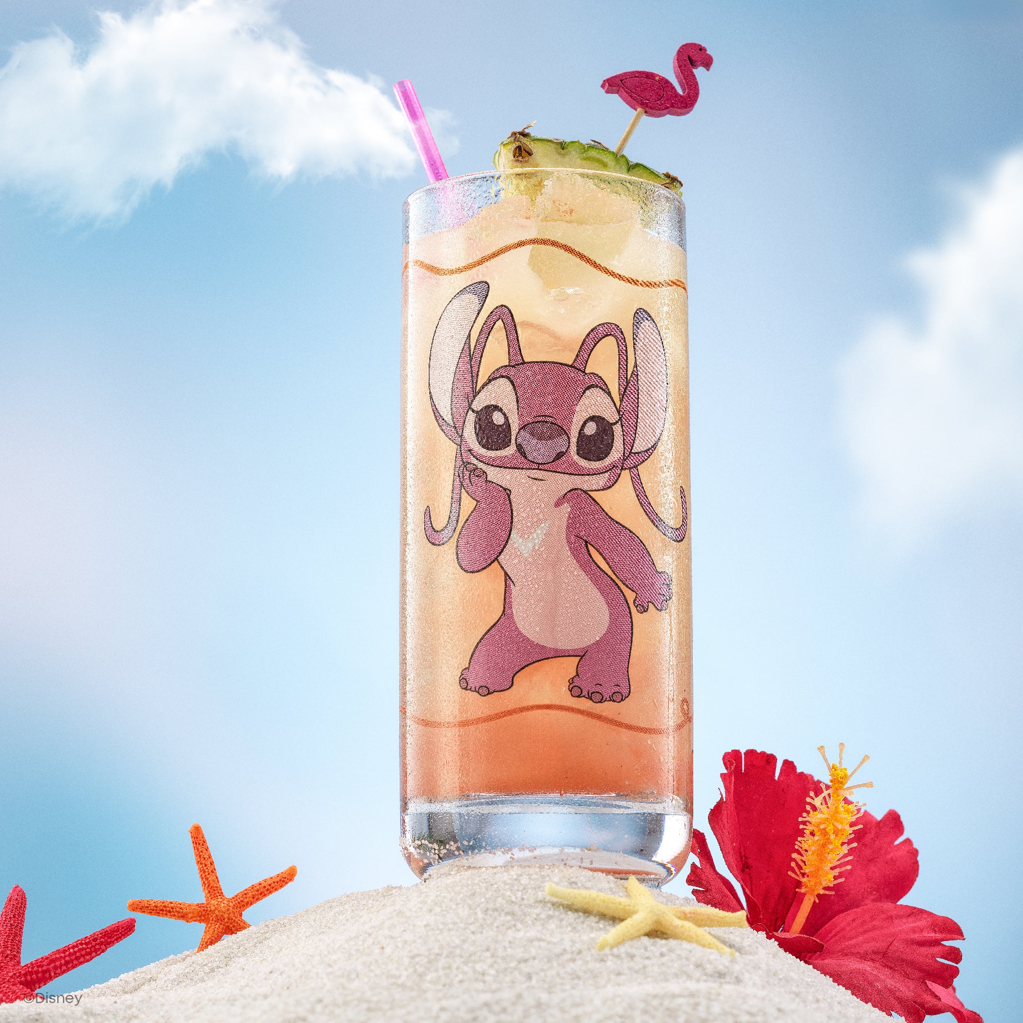 joyjolt-disney-stitch-good-times-tall-drinking-glasses-set-of-2-13oz image 8