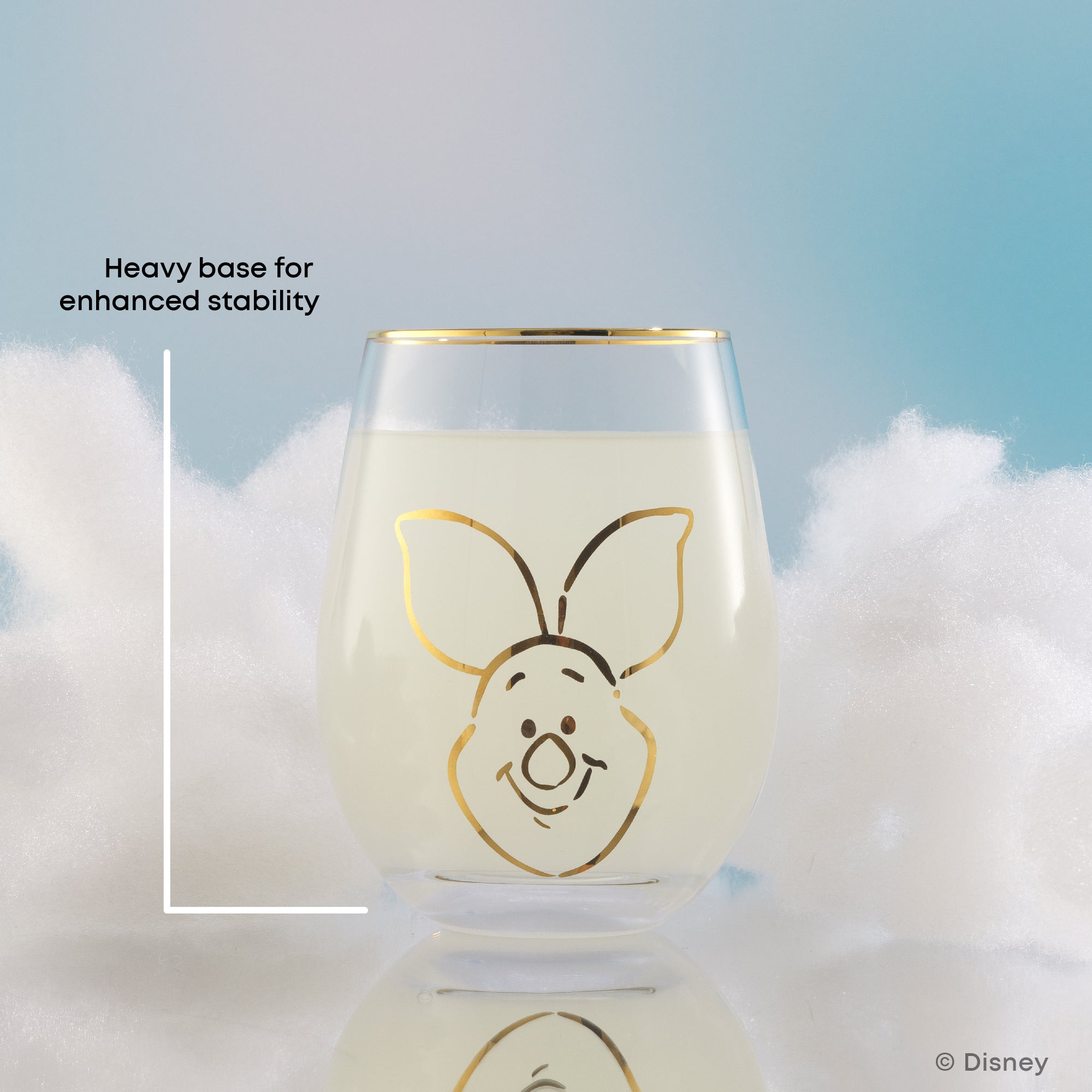 joyjolt-disney-winnie-the-pooh-gold-sketch-stemless-drinking-glasses-set-of-4-19 image 3