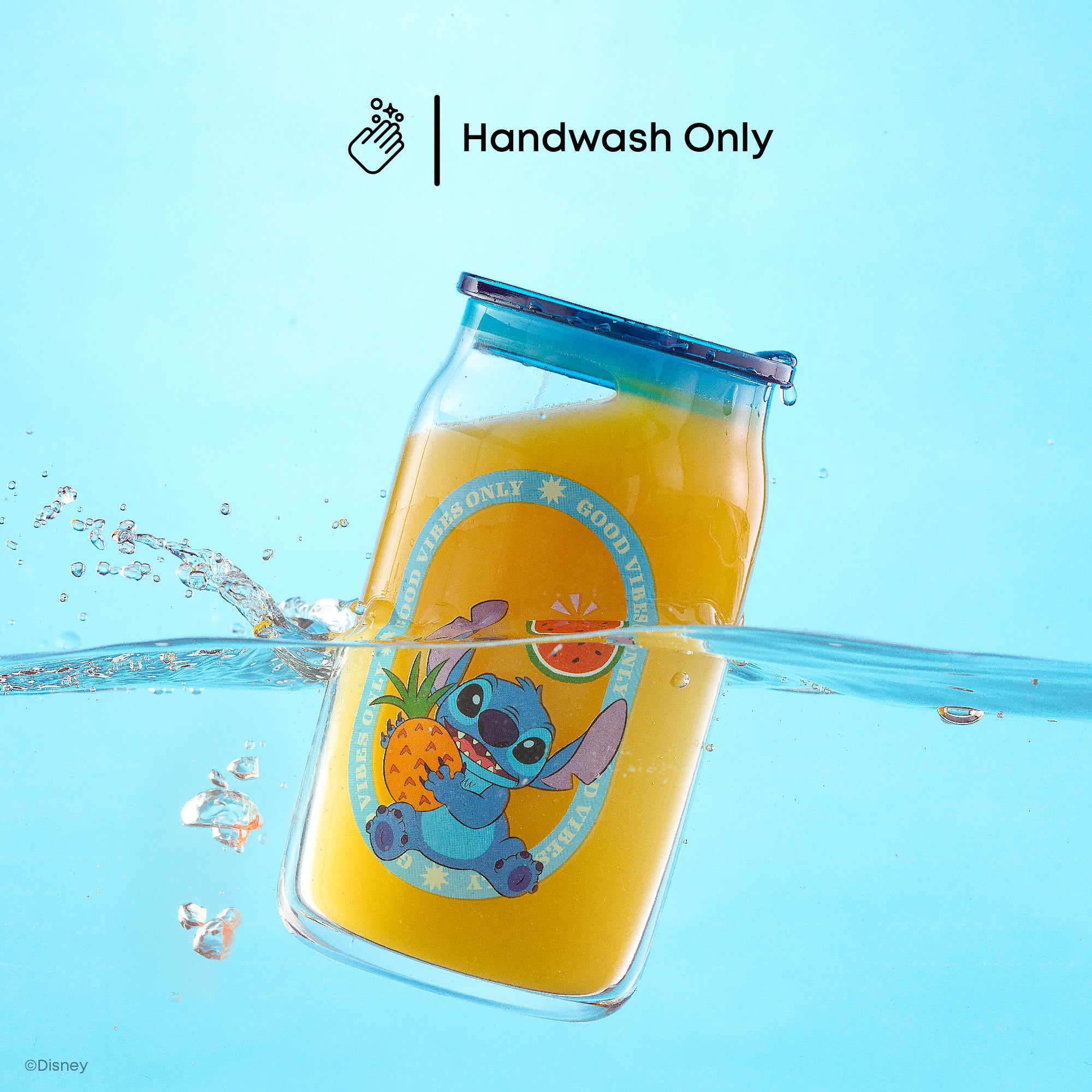 joyjolt-disney-stitch-island-vibes-tumbler-glasses-with-lids-straws-set-of-4-16o image 6