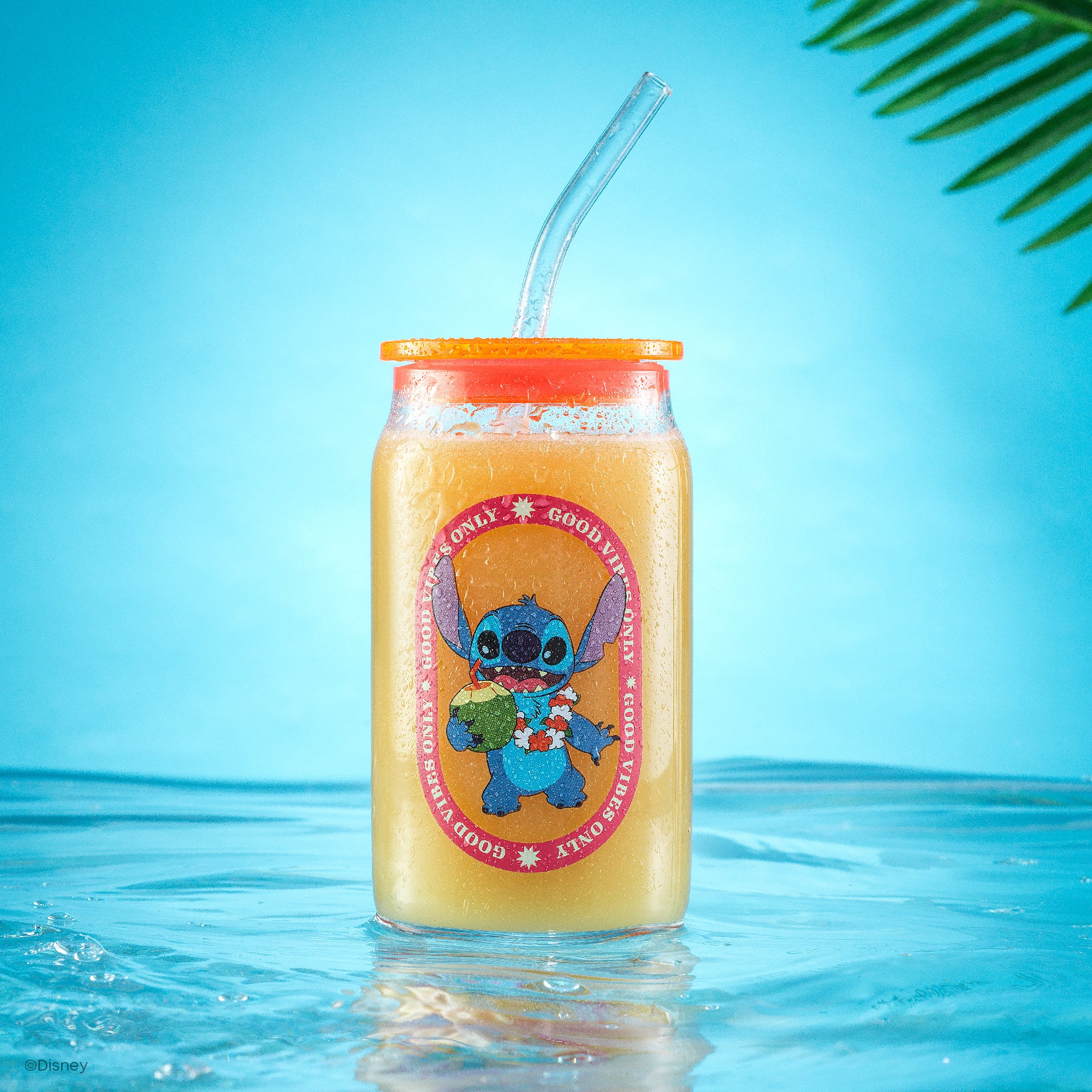 joyjolt-disney-stitch-island-vibes-tumbler-glasses-with-lids-straws-set-of-4-16o image 8