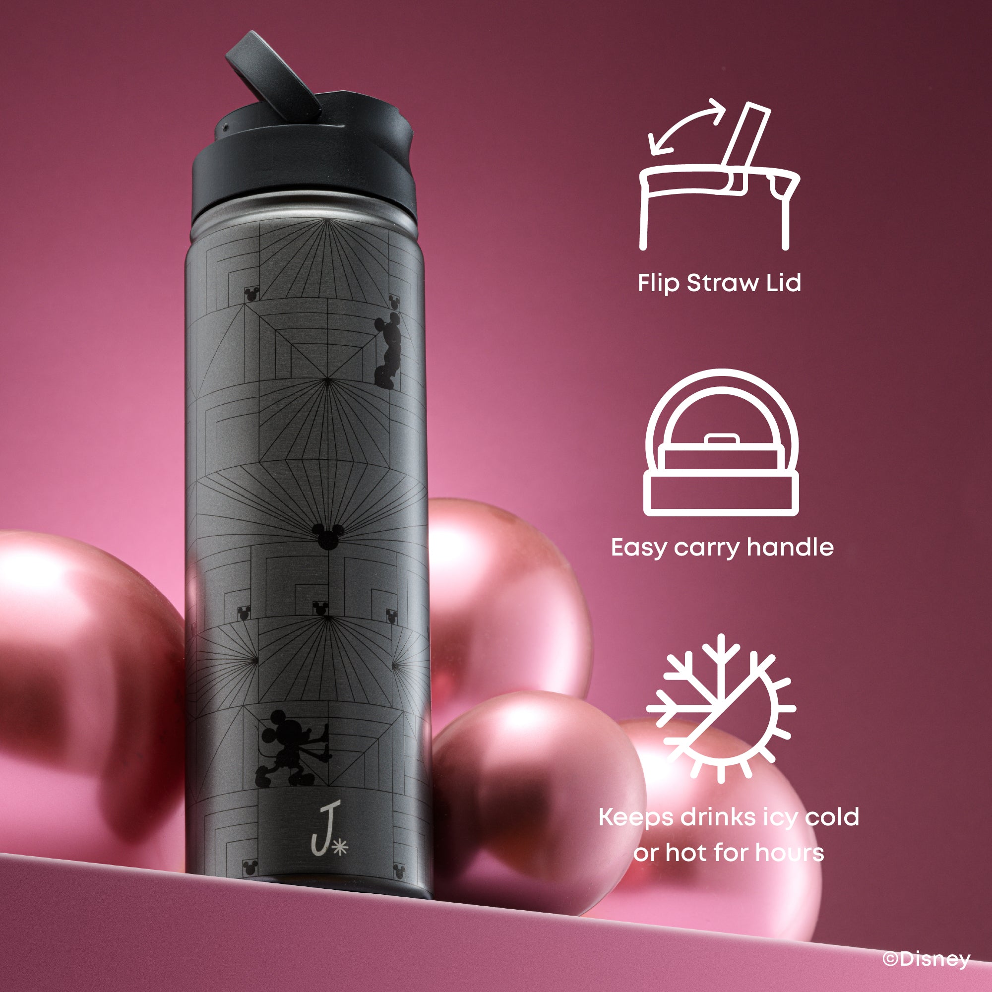 joyjolt-disney-mickey-mouse-monomouse-stainless-steel-water-bottle-22-oz image 4