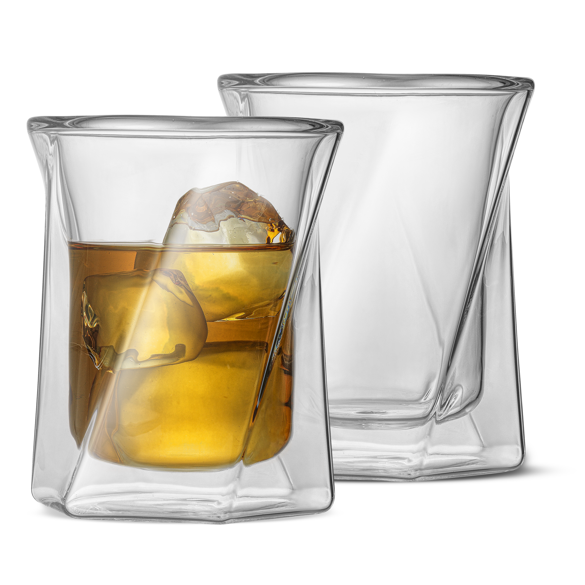 joyjolt-lacey-double-wall-double-old-fashioned-whiskey-glasses-set-of-2-10-oz image 1