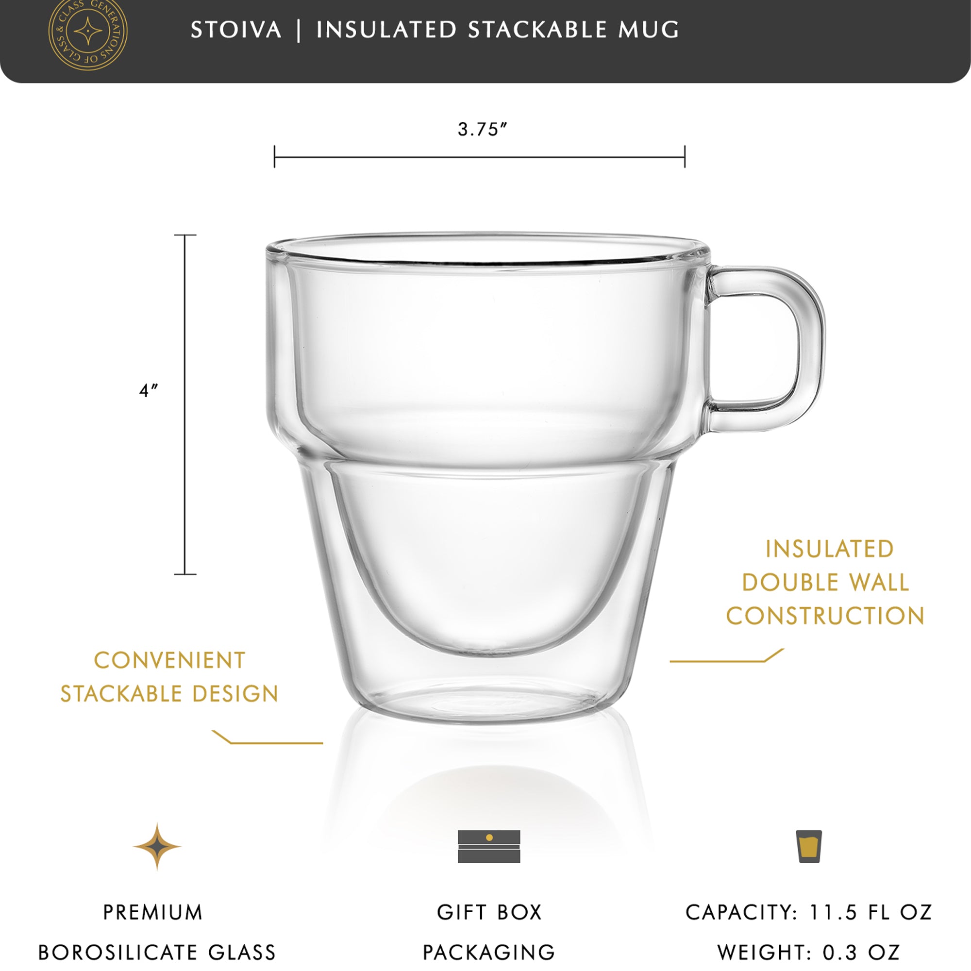 joyjolt-stoiva-double-wall-insulated-stackable-coffee-glasses-set-of-4-11-5-oz image 7